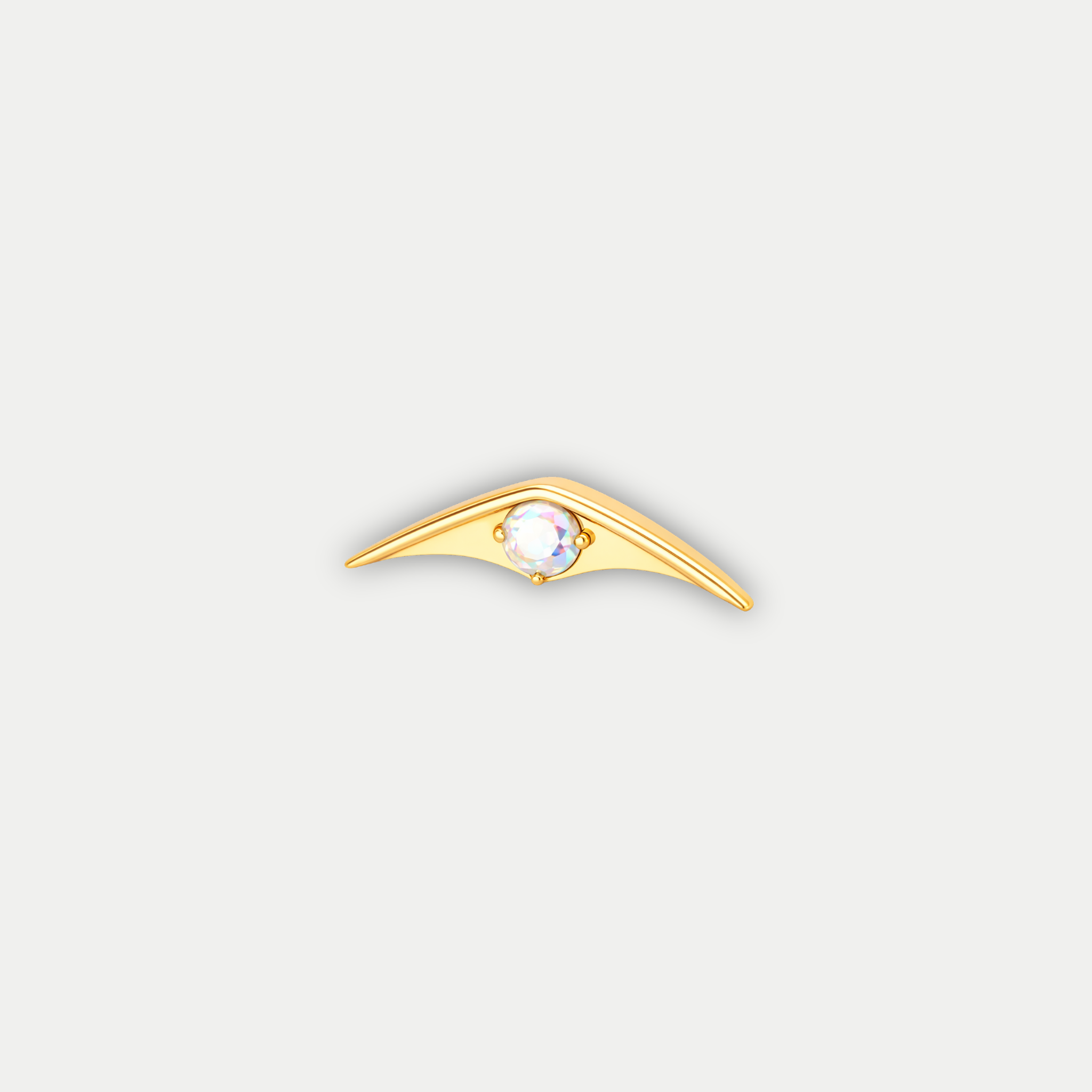 Embout Piercing Titane Zircon - Océane