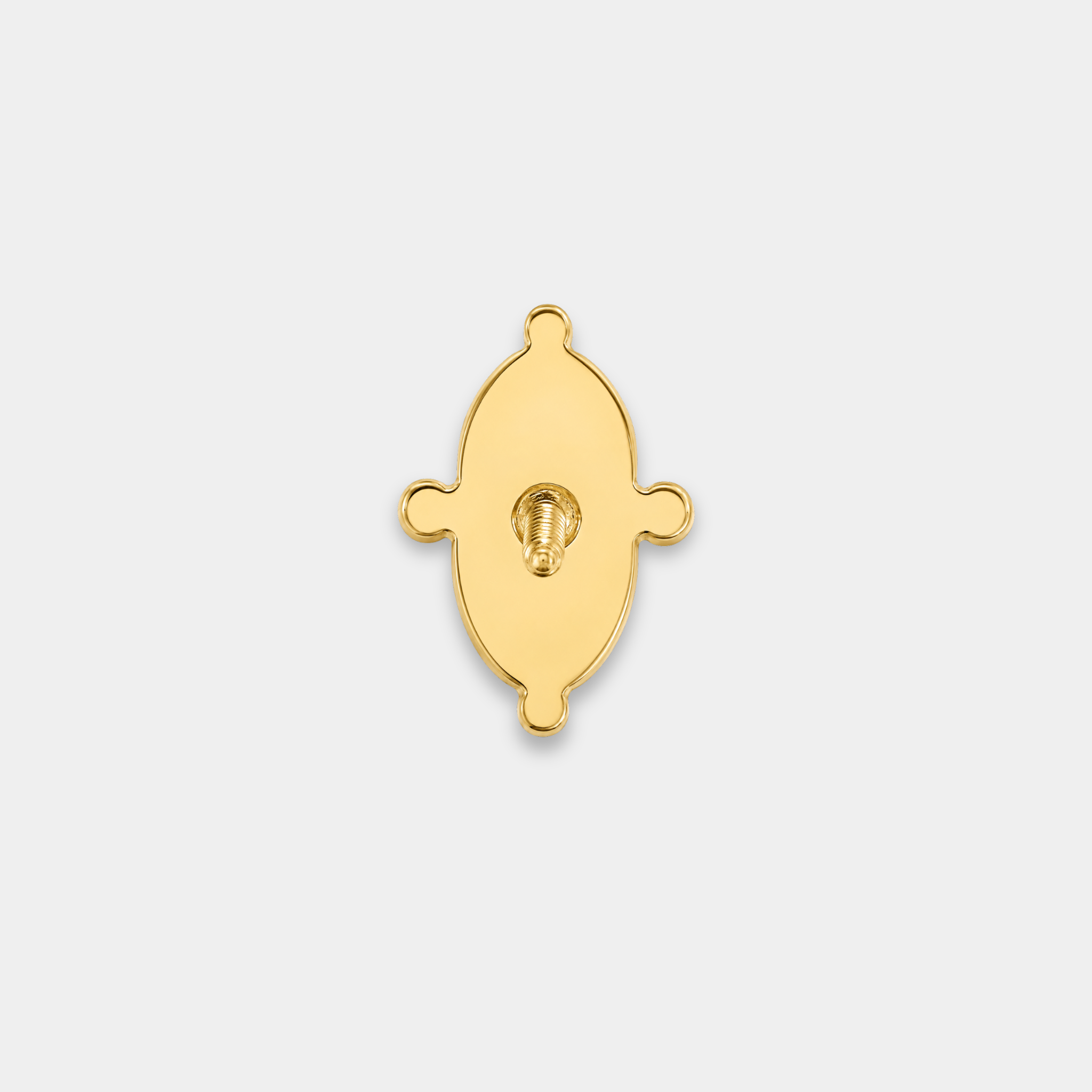 Embout Piercing Titane Zircon & Opale - Nova