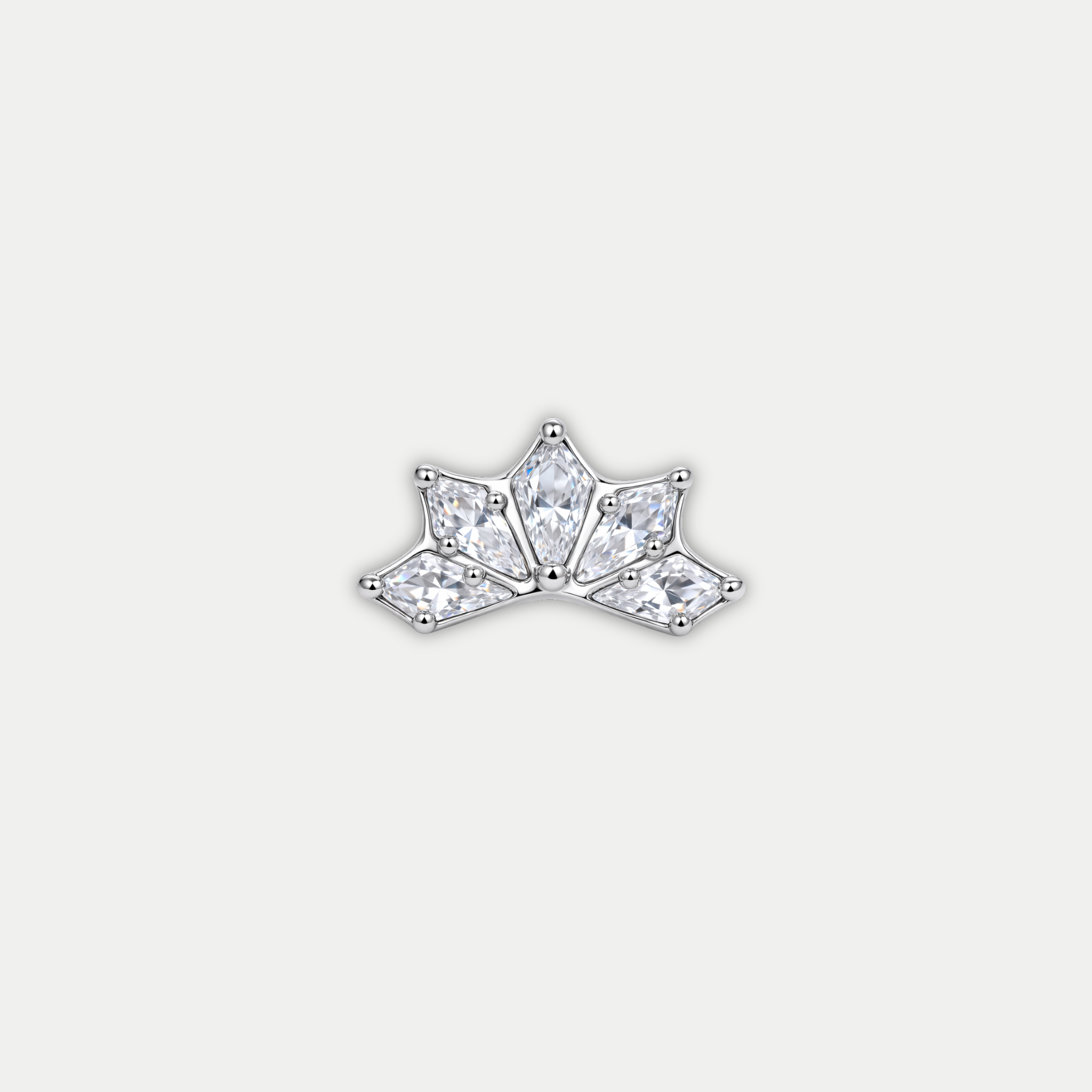 Embout Piercing Titane Zircon - Elodie