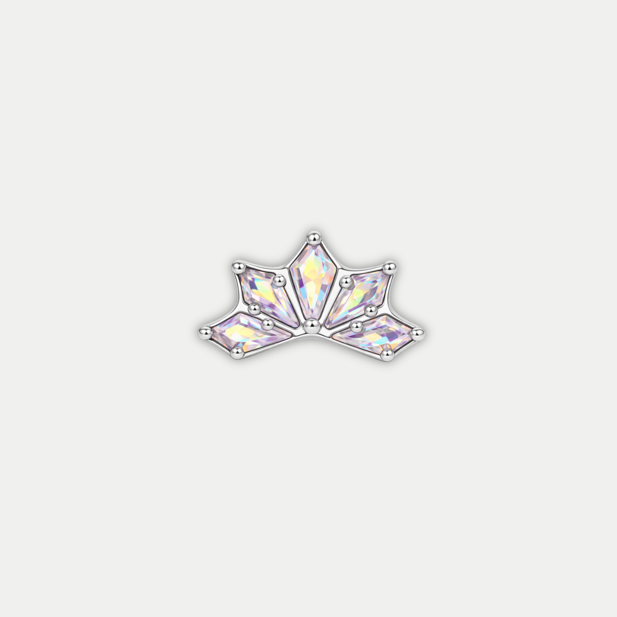 Embout Piercing Titane Zircon - Elodie