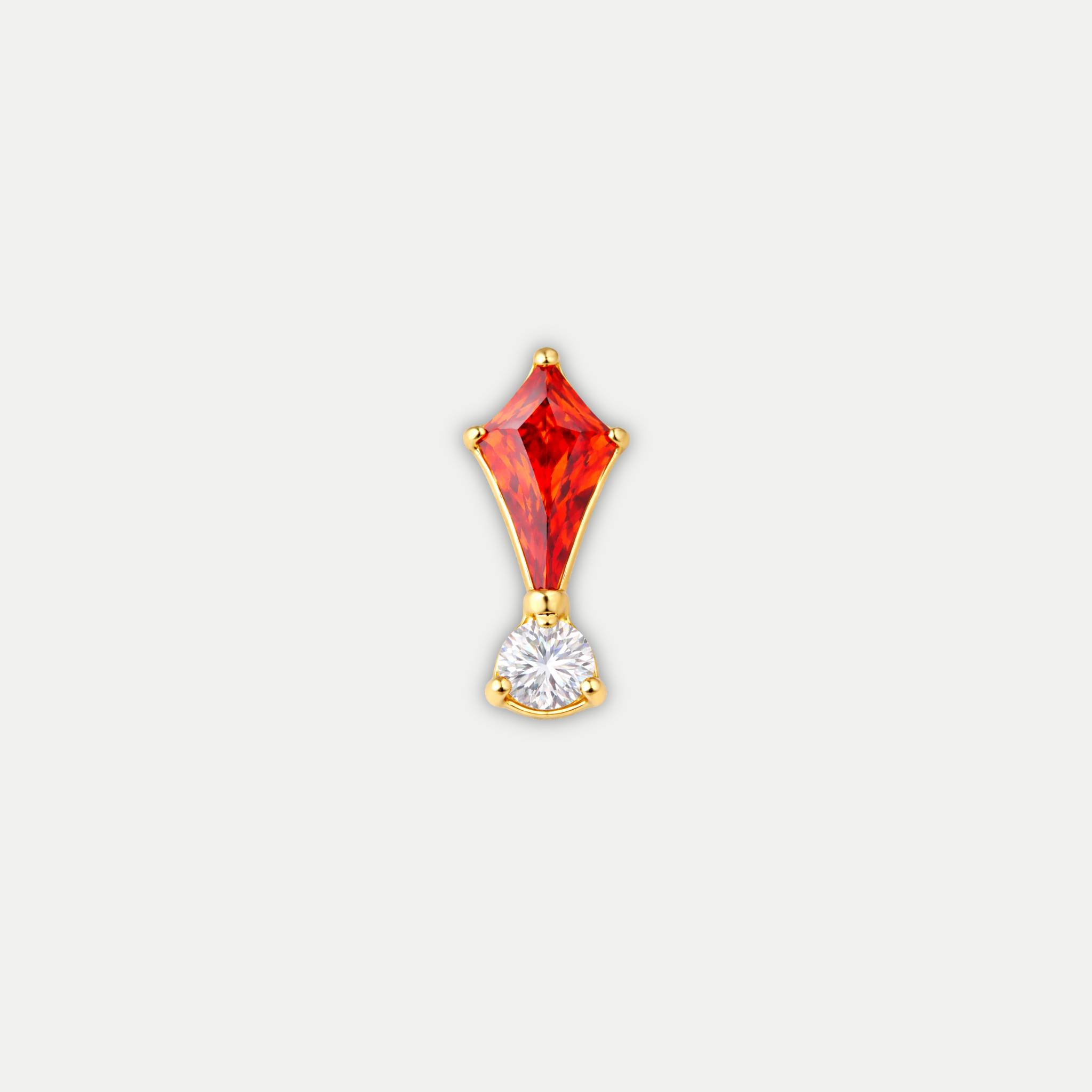 Embout Piercing Titane Zircon - Pia