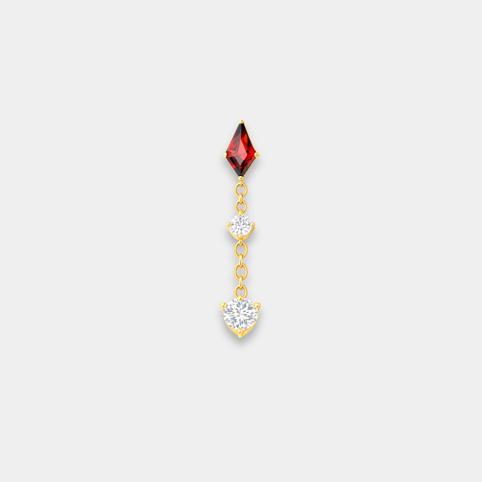 Embout Piercing Titane Zircon - Issa