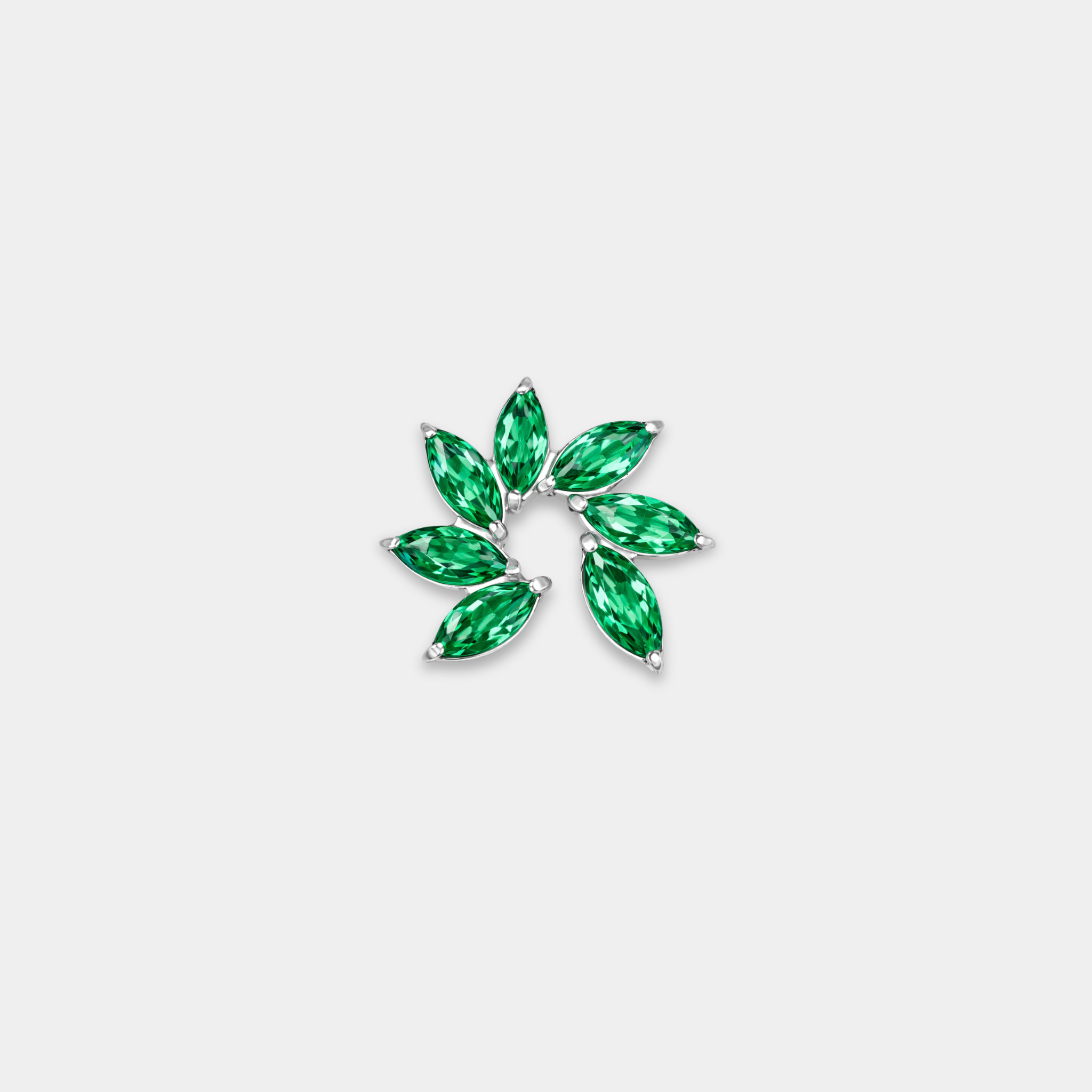 Embout Piercing Titane Zircon - Elora