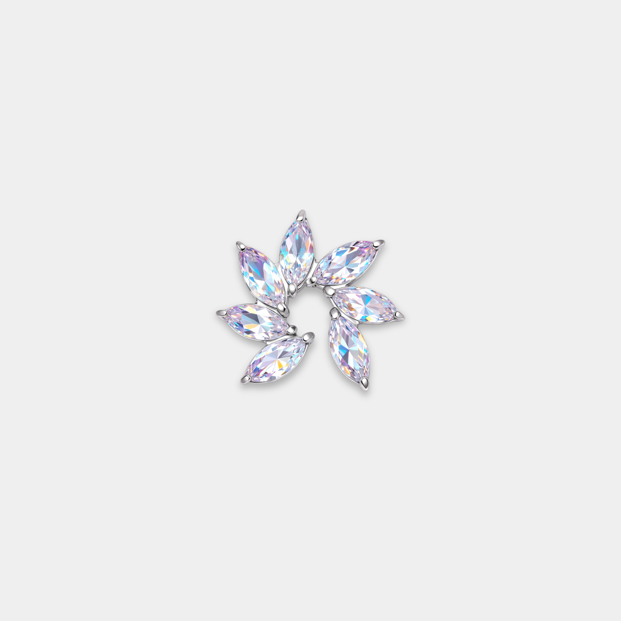 Embout Piercing Titane Zircon - Elora