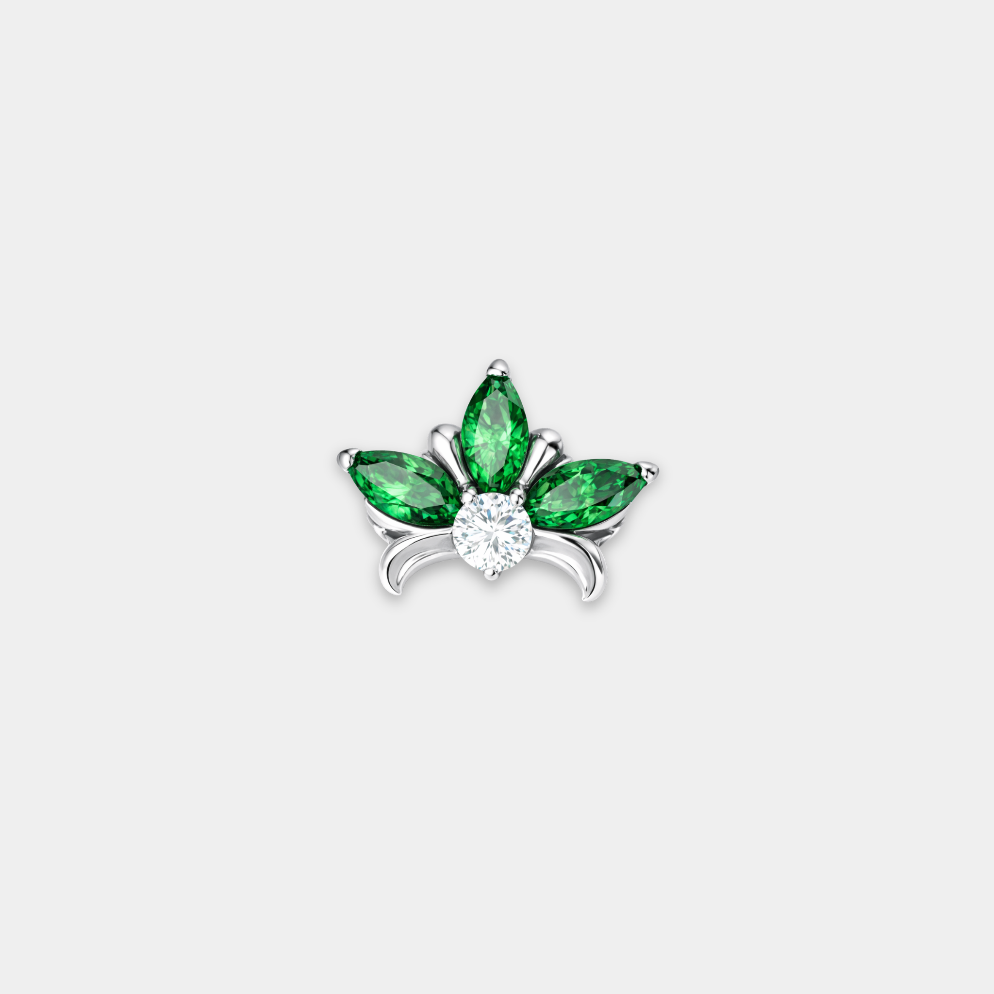 Embout Piercing Titane Zircon - Ona