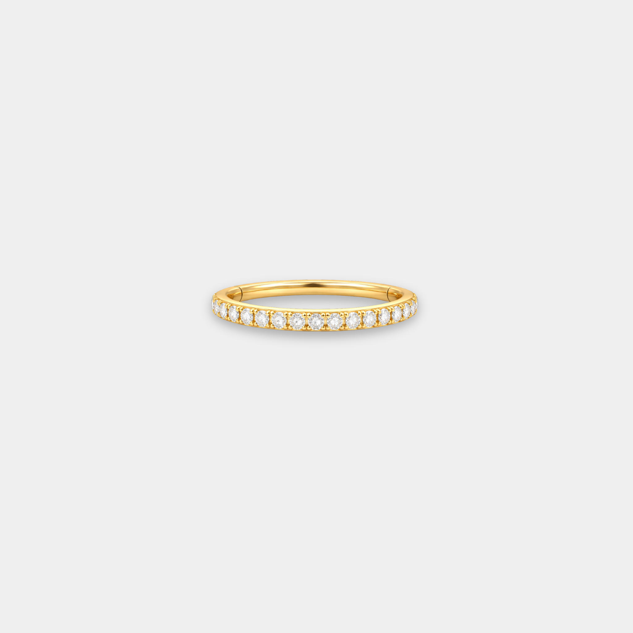 Anneau Piercing Titane Zircon - Luan