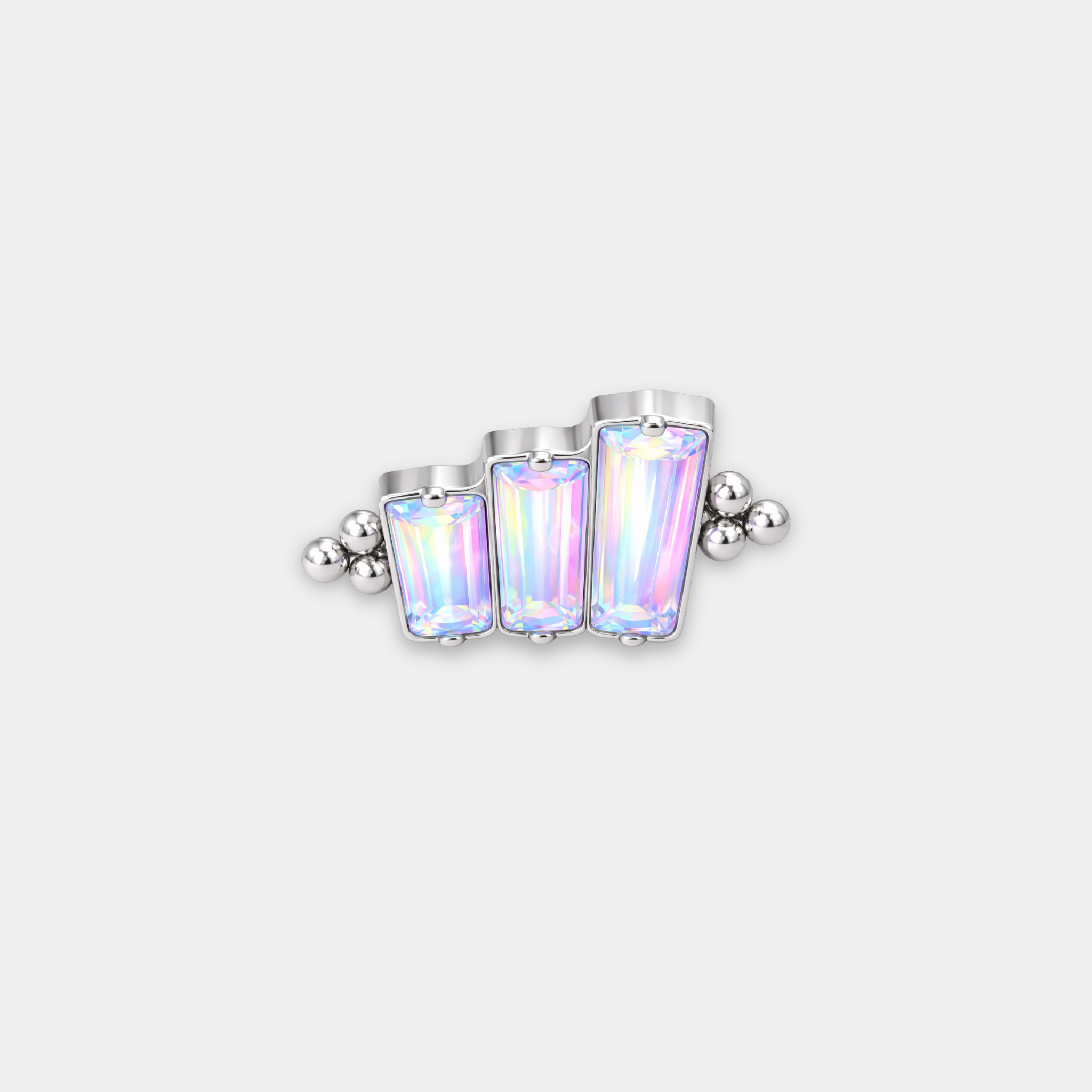 Embout Piercing Titane Zircon - Niva