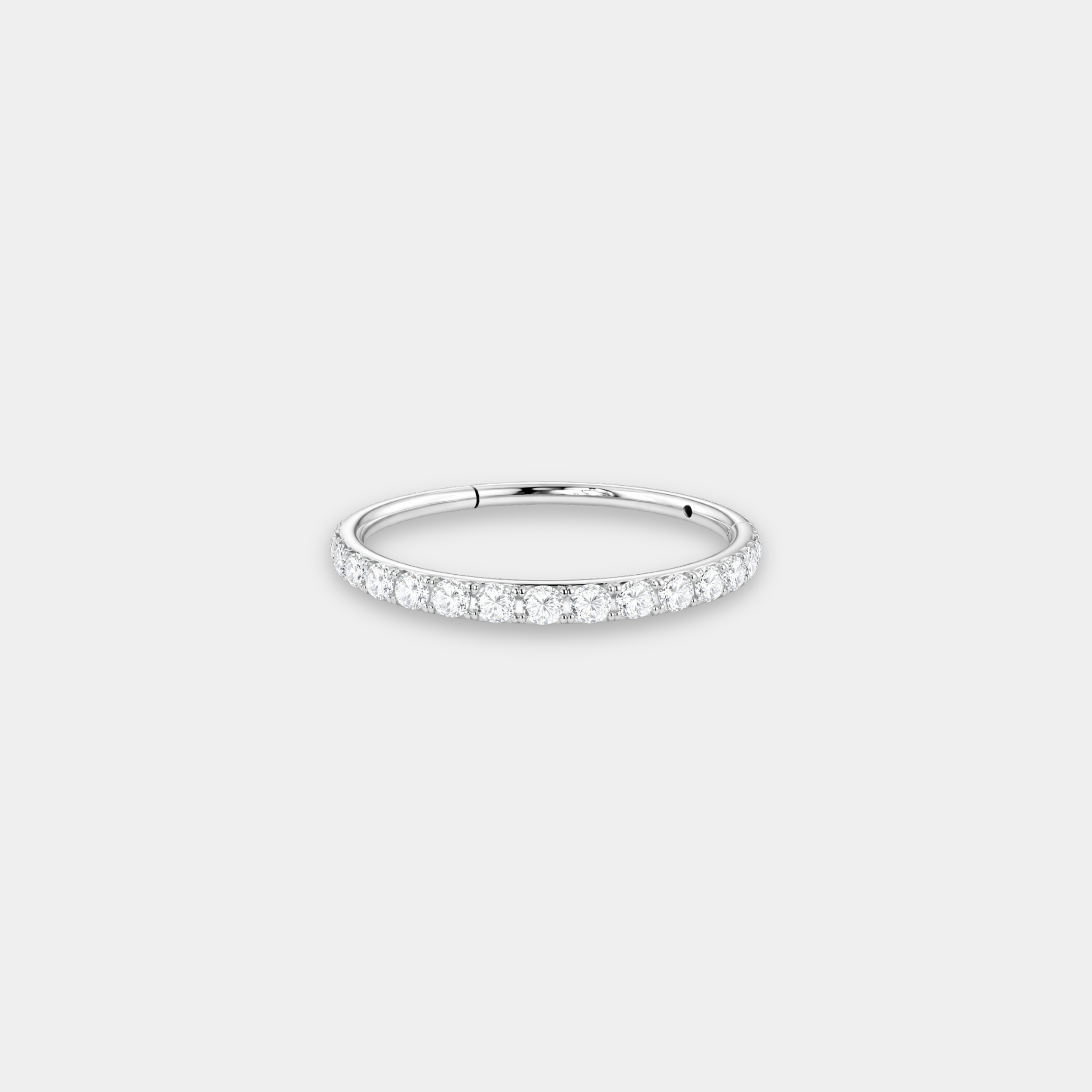 Anneau Piercing Titane Zircon - Ella