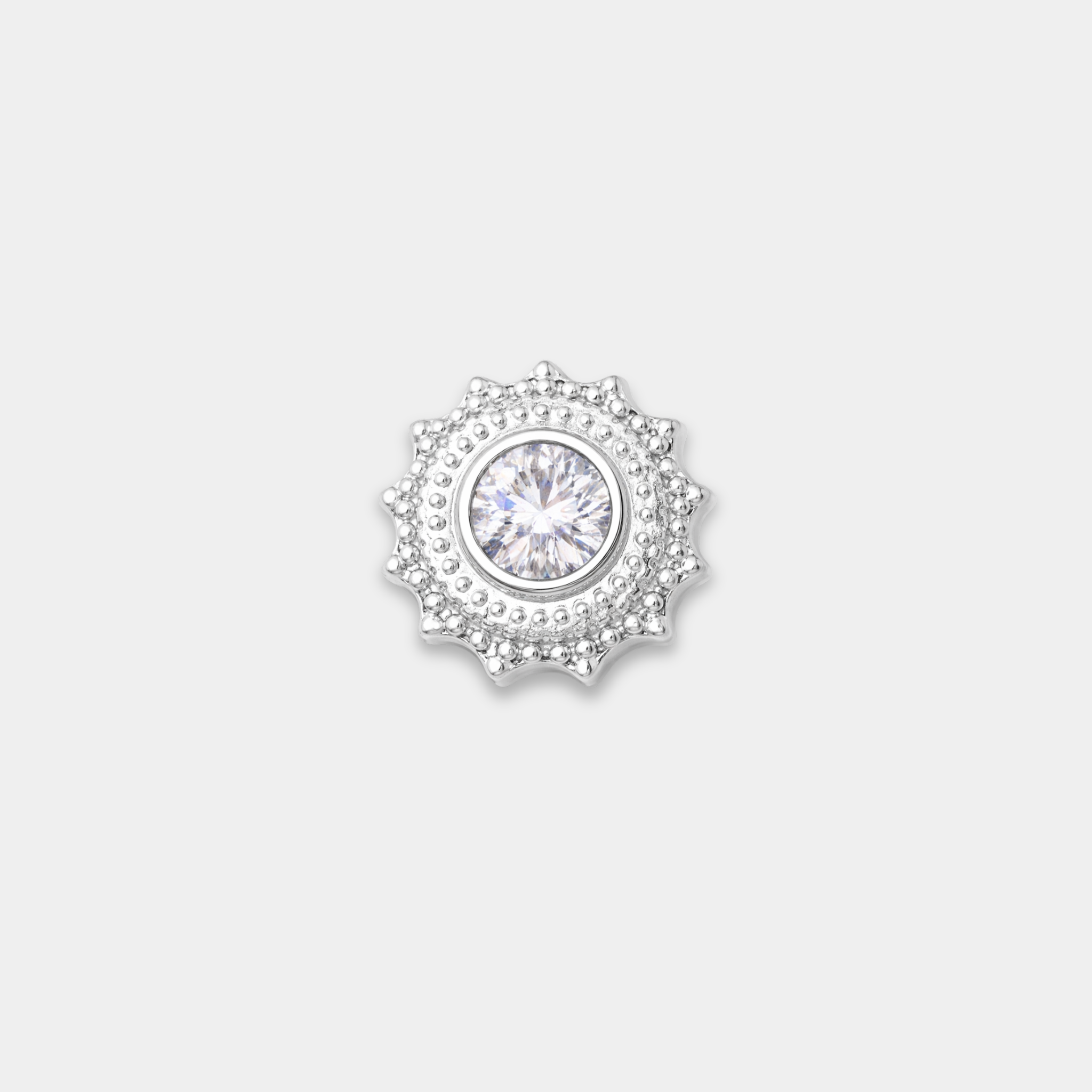 Embout Piercing Titane Zircon - Naim