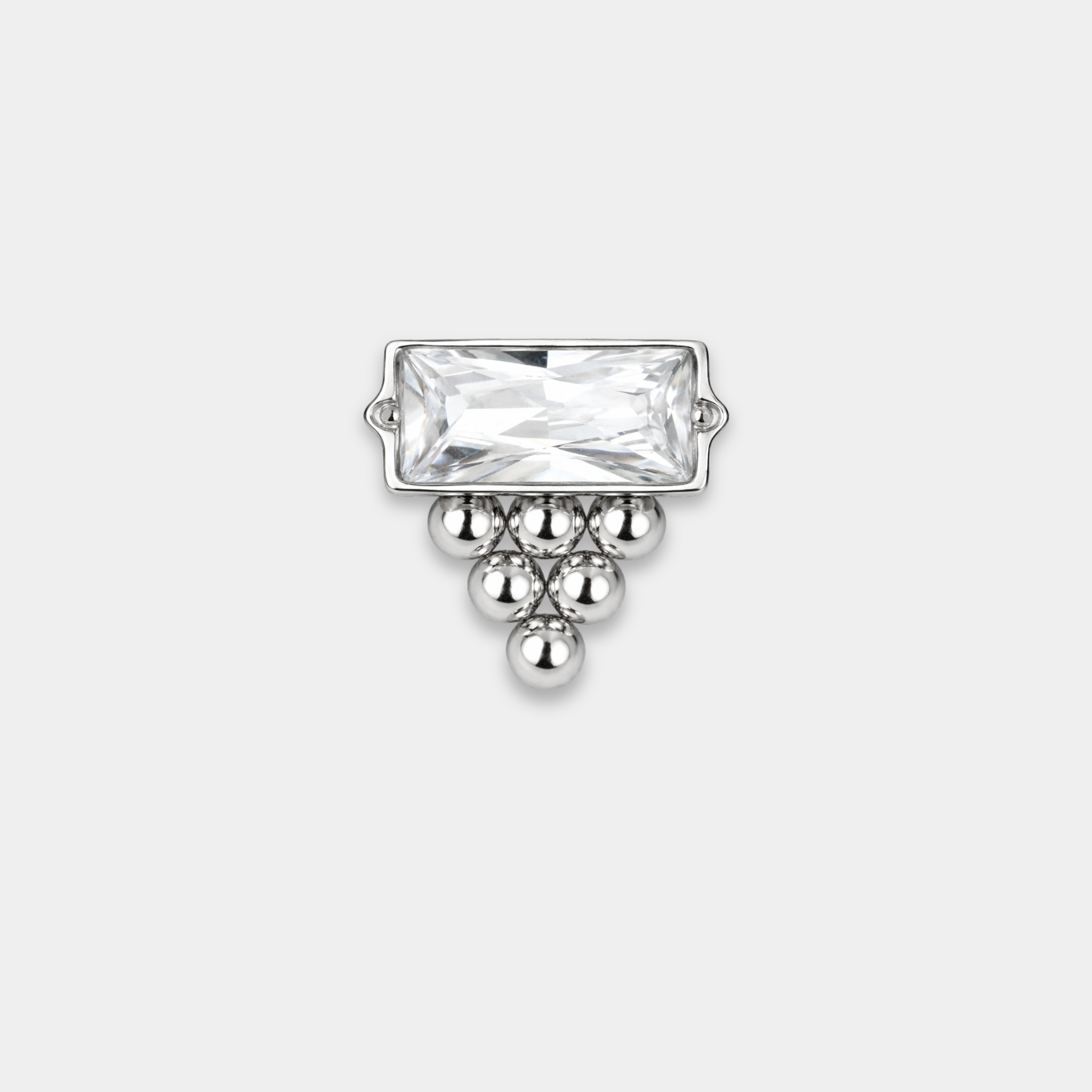 Embout Piercing Titane Zircon - Hana