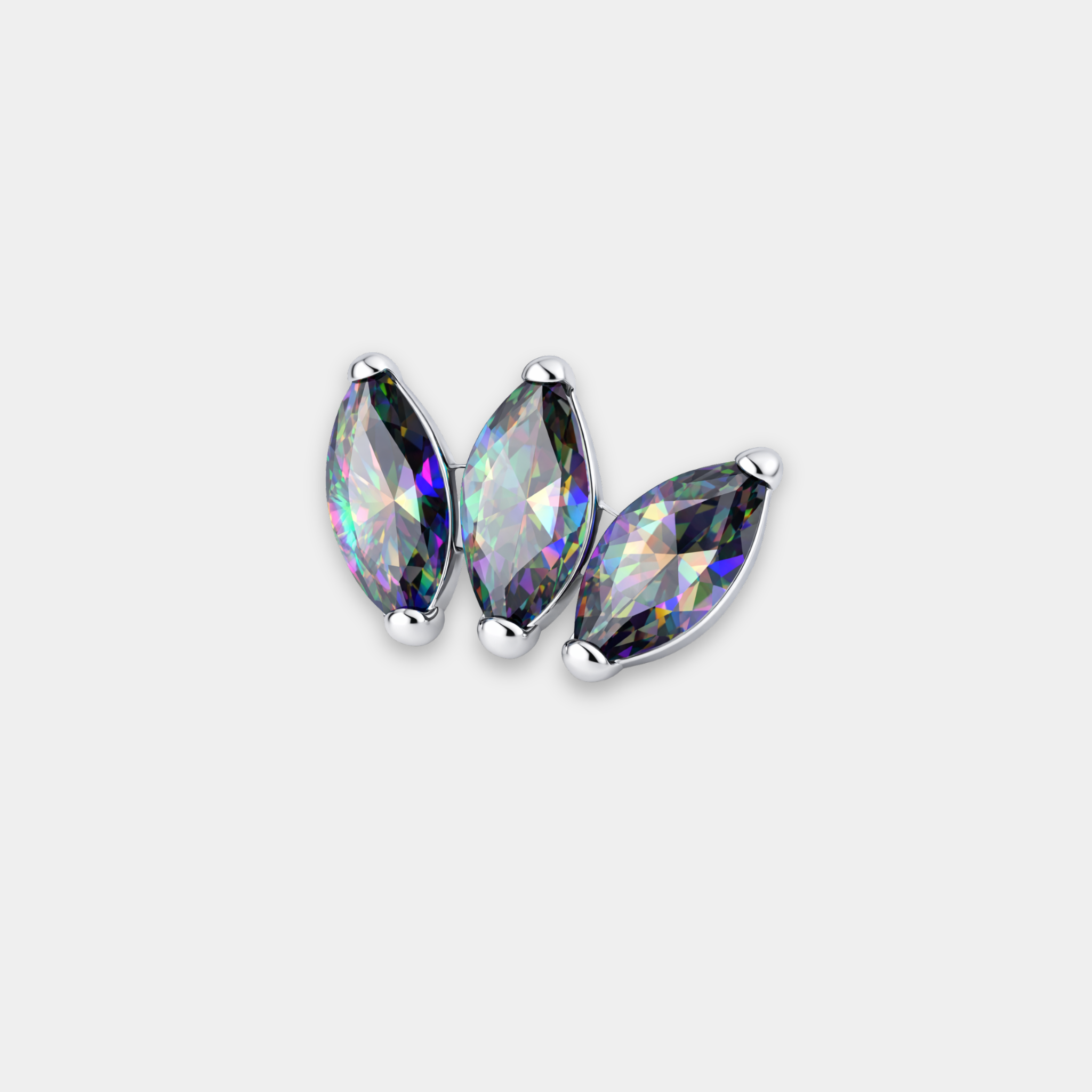 Embout Piercing Titane Zircon - Sena