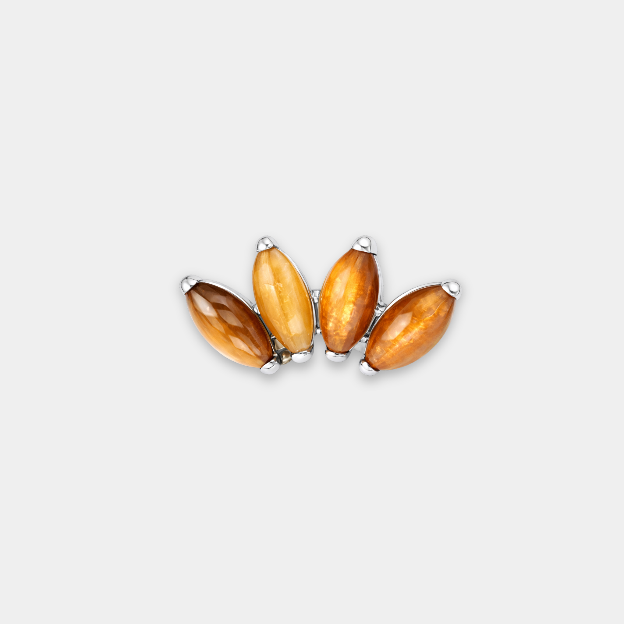 Embout Piercing Titane Pierre naturelle - Amira