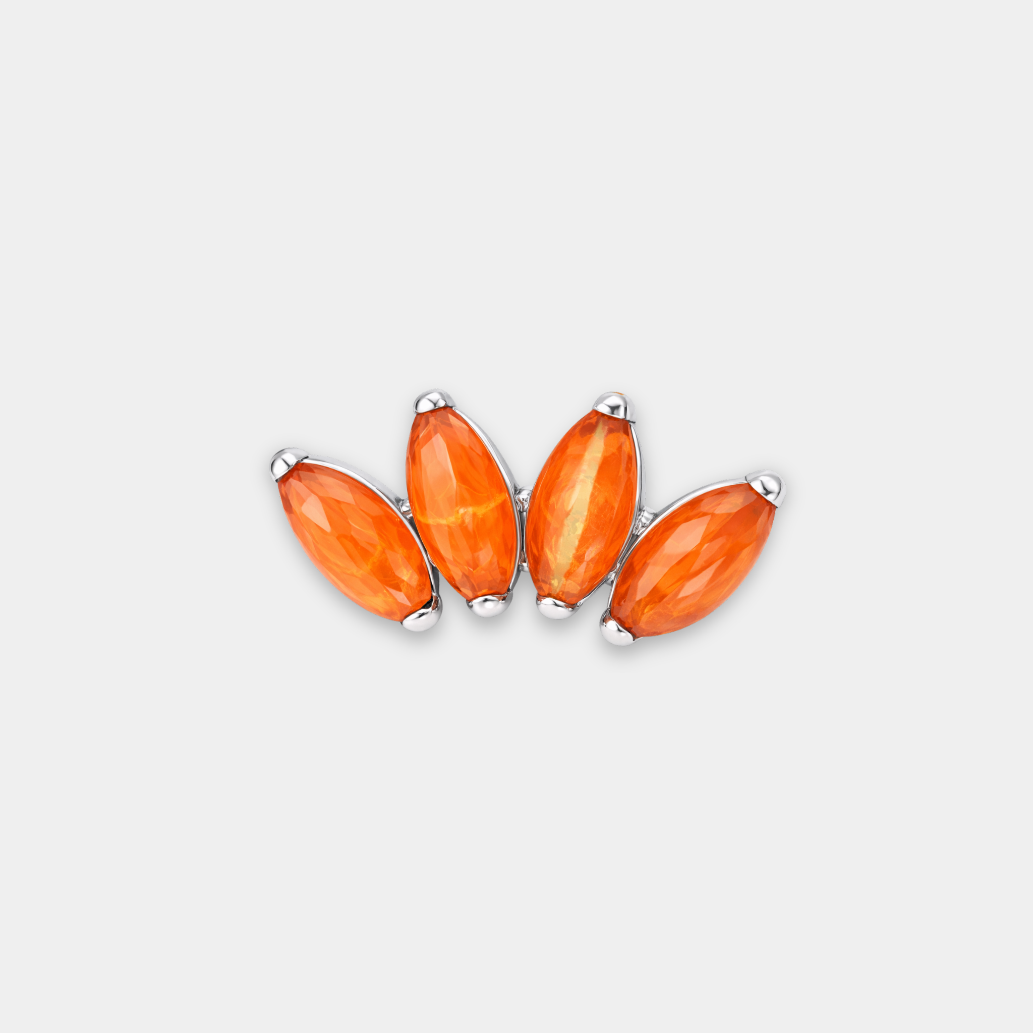 Embout Piercing Titane Pierre naturelle - Amira