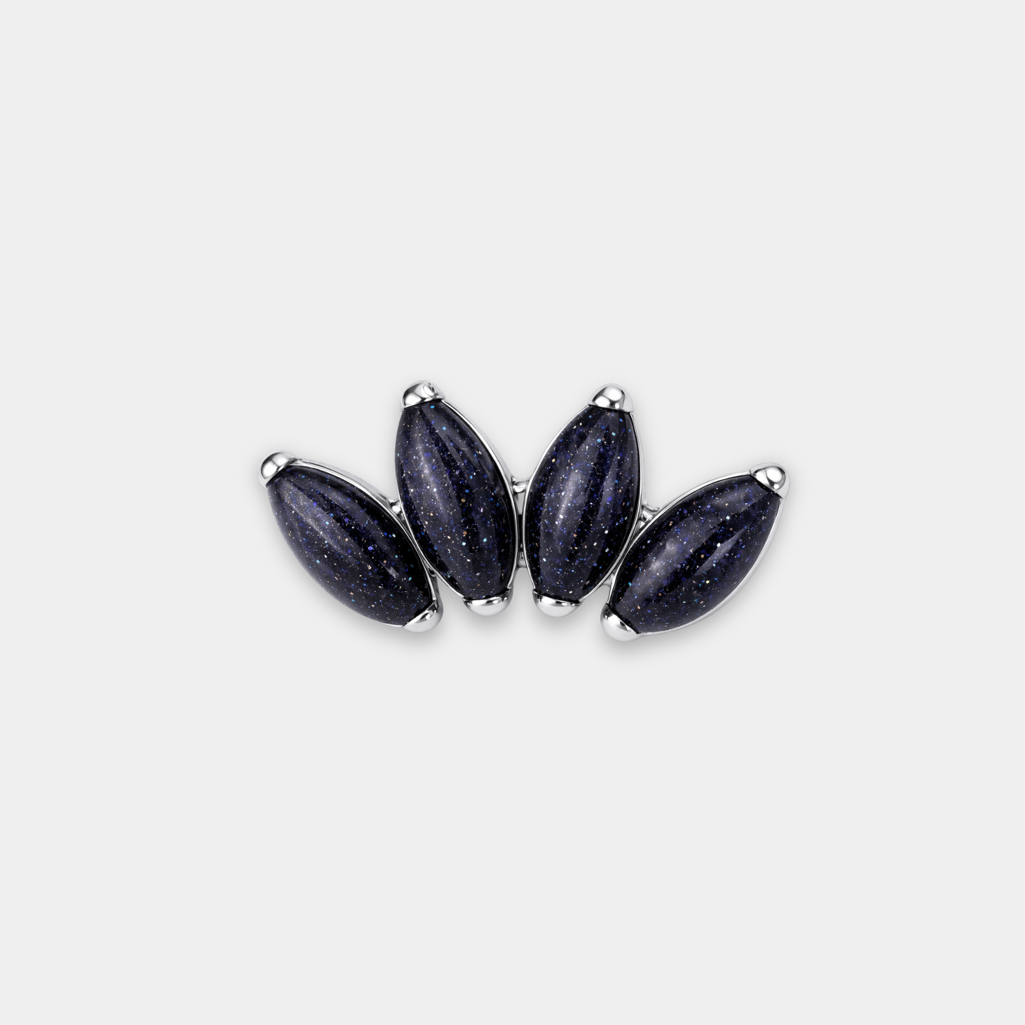 Embout Piercing Titane Pierre naturelle - Amira