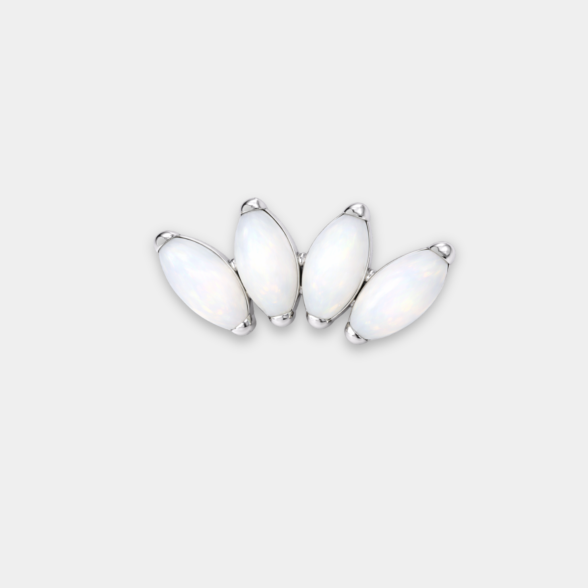 Embout Piercing Titane Pierre naturelle - Amira
