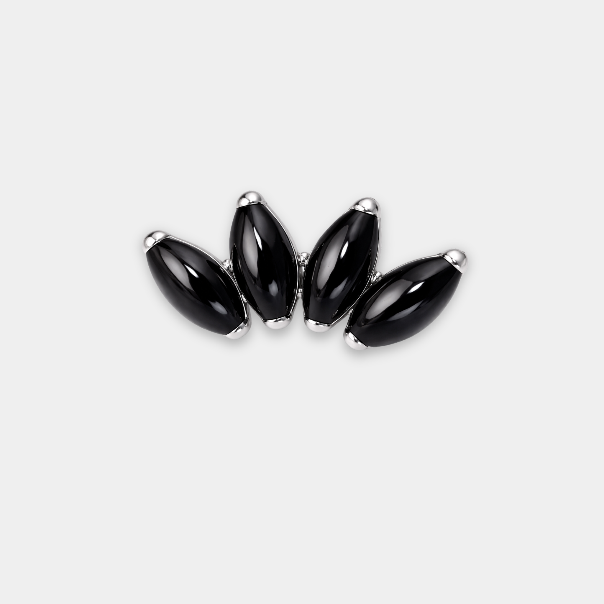 Embout Piercing Titane Pierre naturelle - Amira