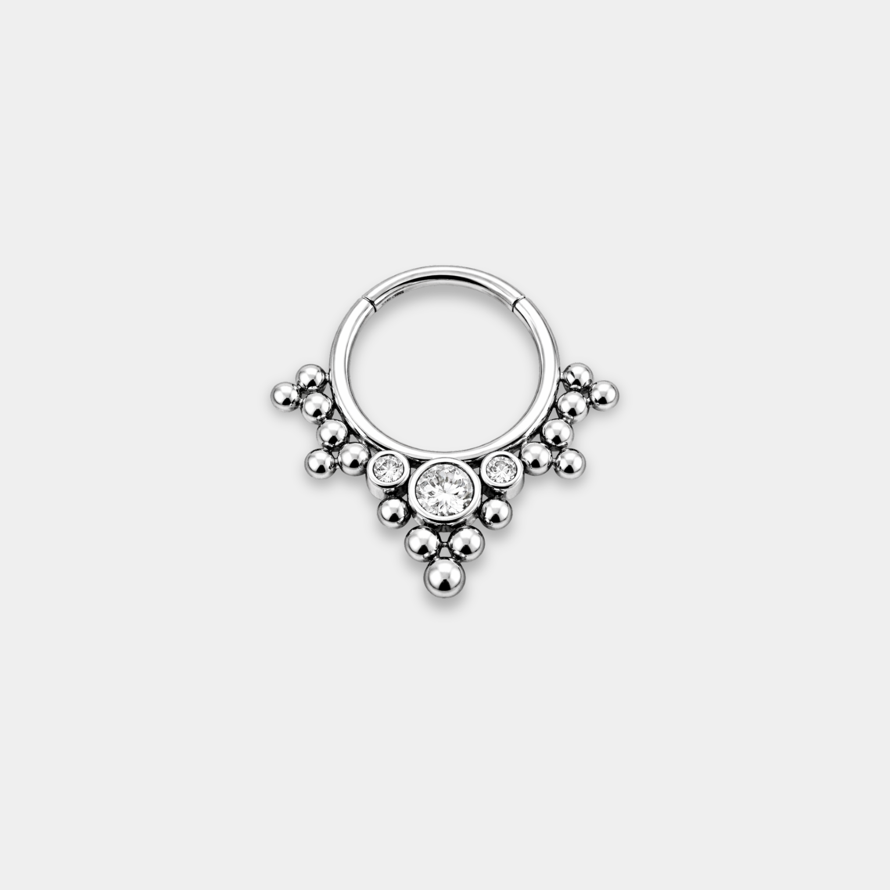 Anneau Piercing Titane Zircon - Airi