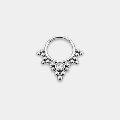 Anneau Piercing Titane Zircon - Airi