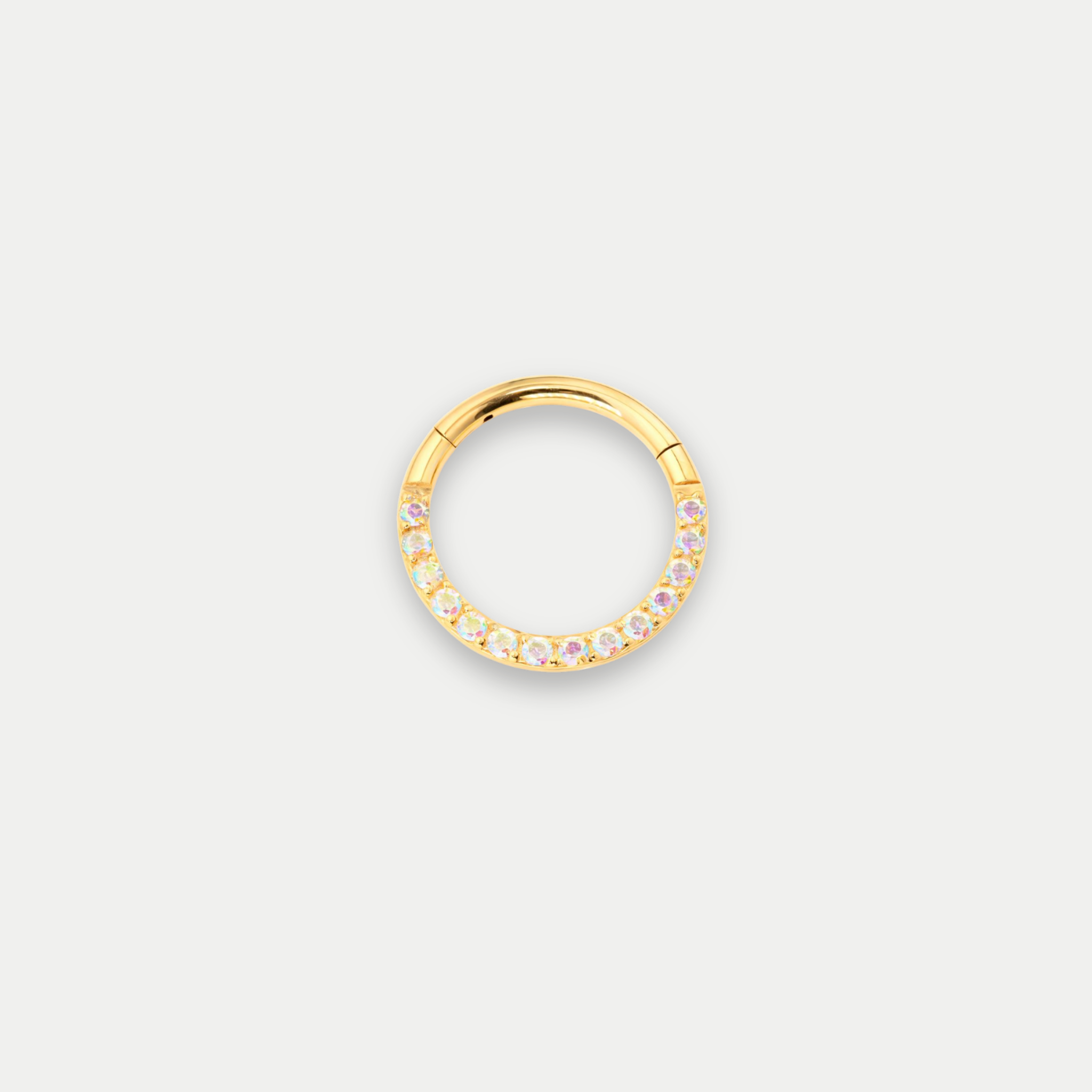 Anneau Piercing Titane Zircon - Marla