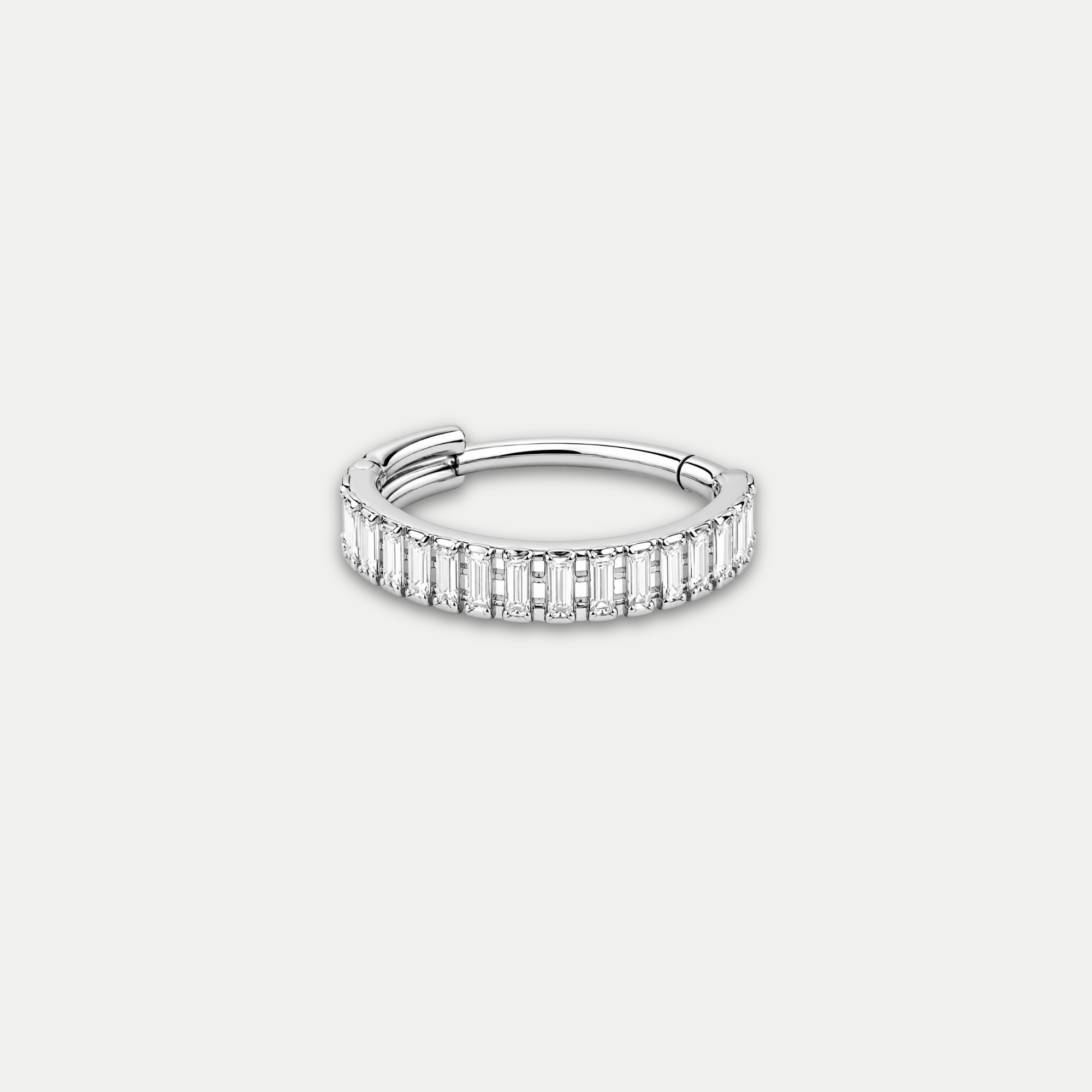 Anneau Piercing Titane Zircon - Nino
