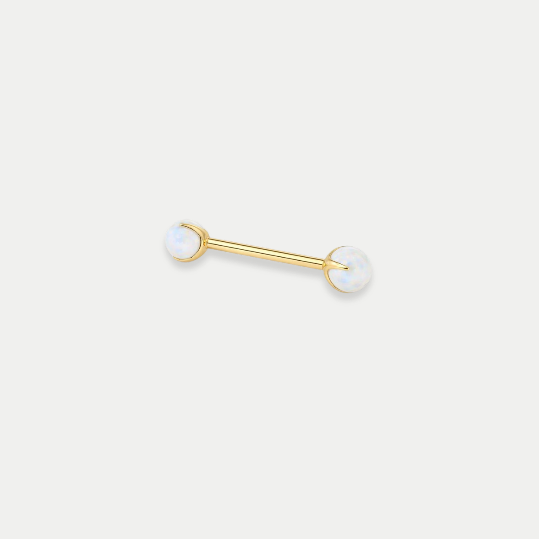 Barbells Téton Piercing Titane Pierre naturelle - Alba