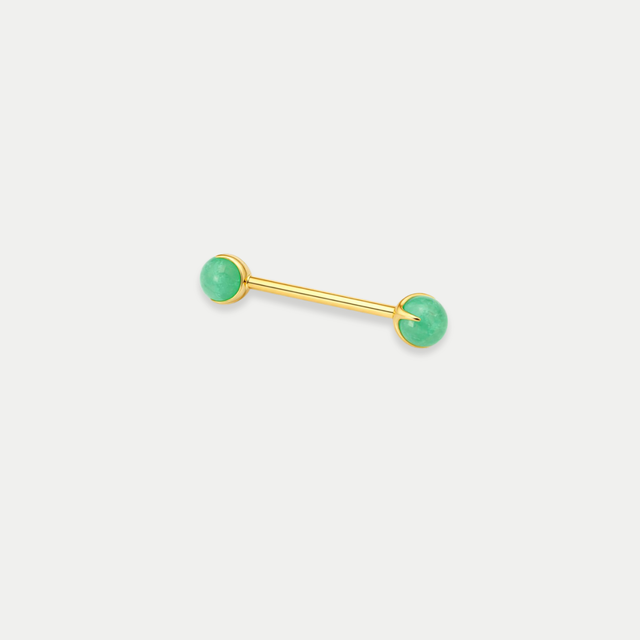 Barbells Téton Piercing Titane Pierre naturelle - Alba