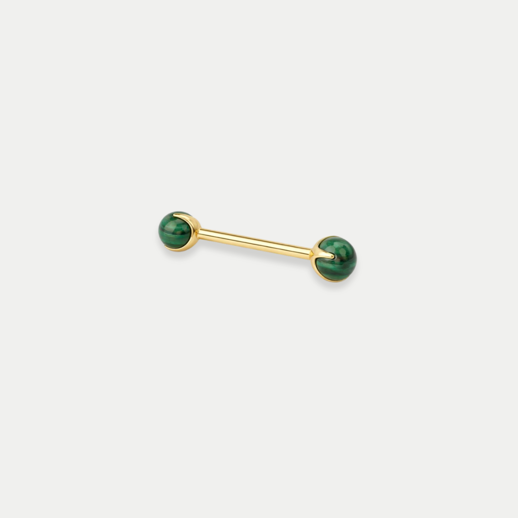 Barbells Téton Piercing Titane Pierre naturelle - Alba