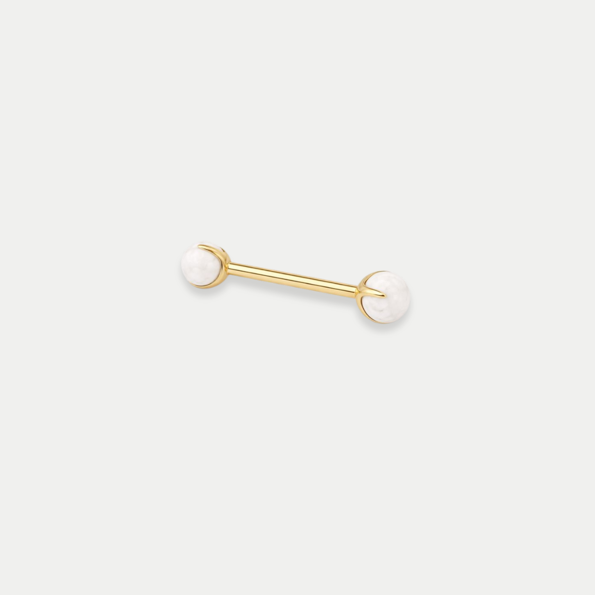 Barbells Téton Piercing Titane Pierre naturelle - Alba