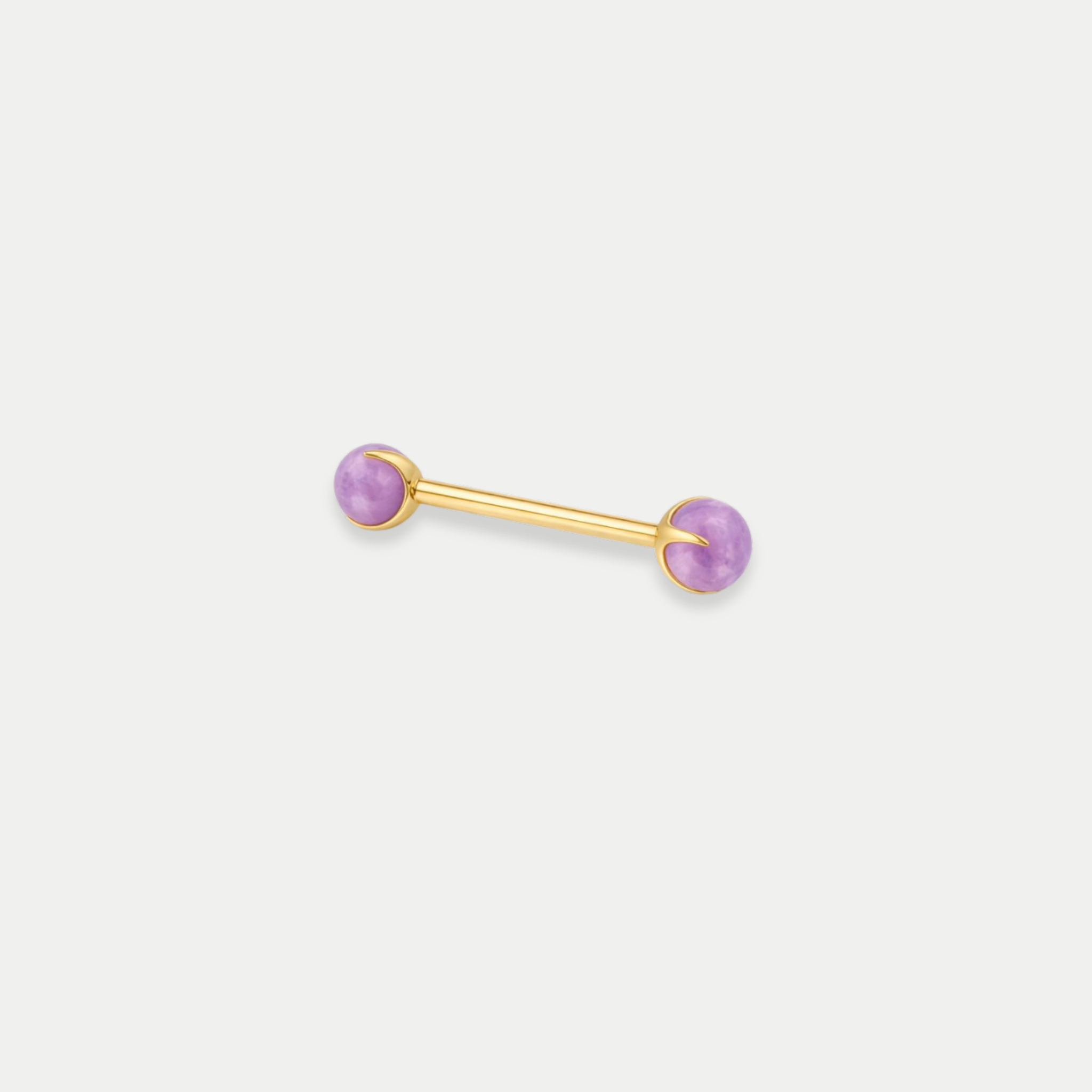 Barbells Téton Piercing Titane Pierre naturelle - Alba