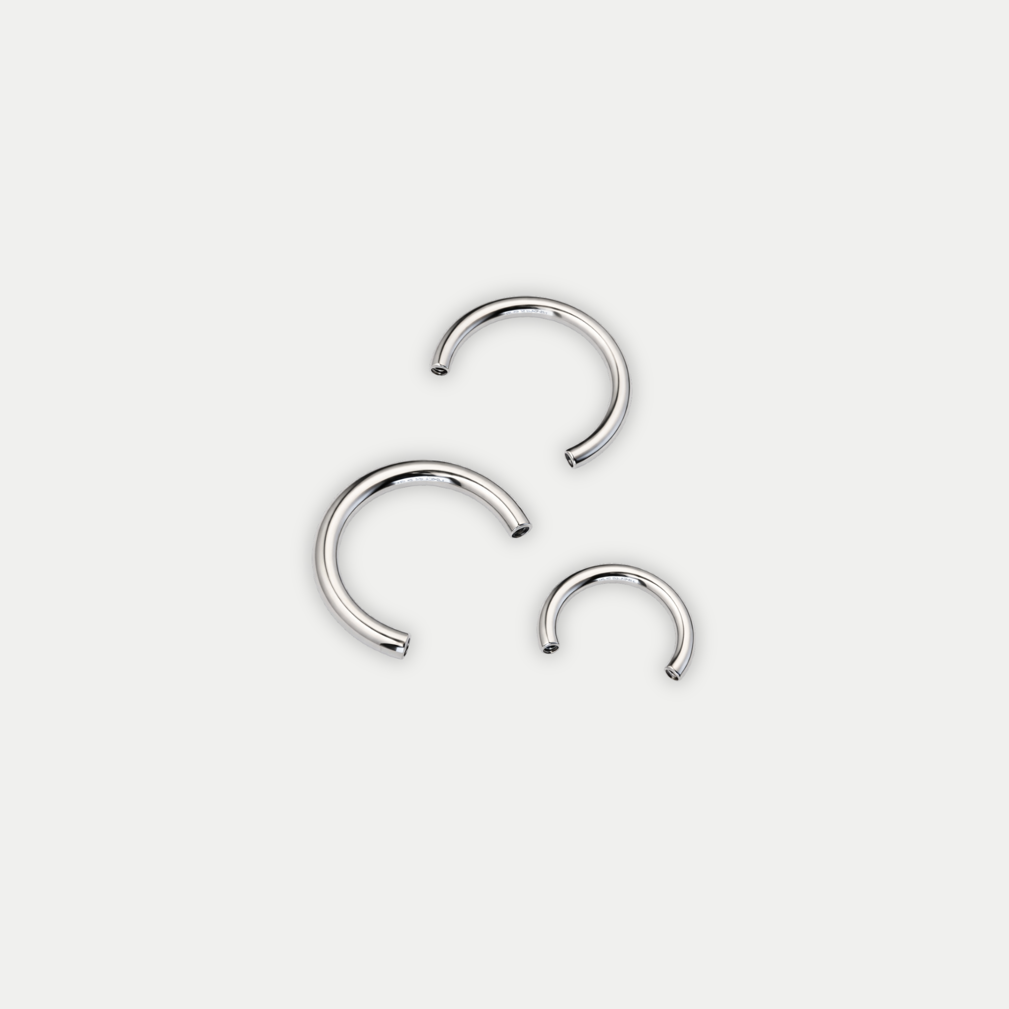 Barre fer à cheval Titane