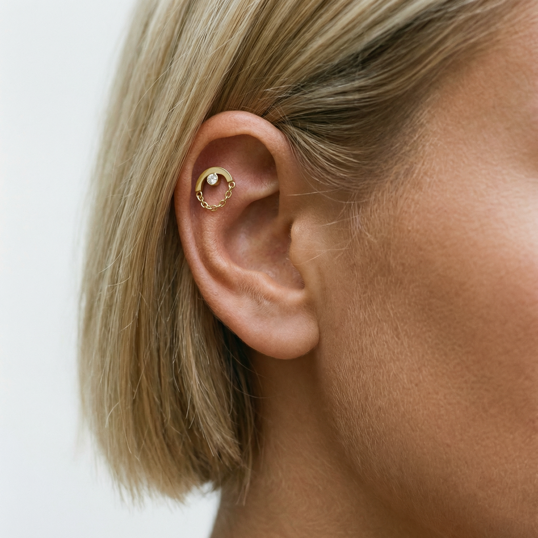 Embout Piercing Titane Zircon - Alia