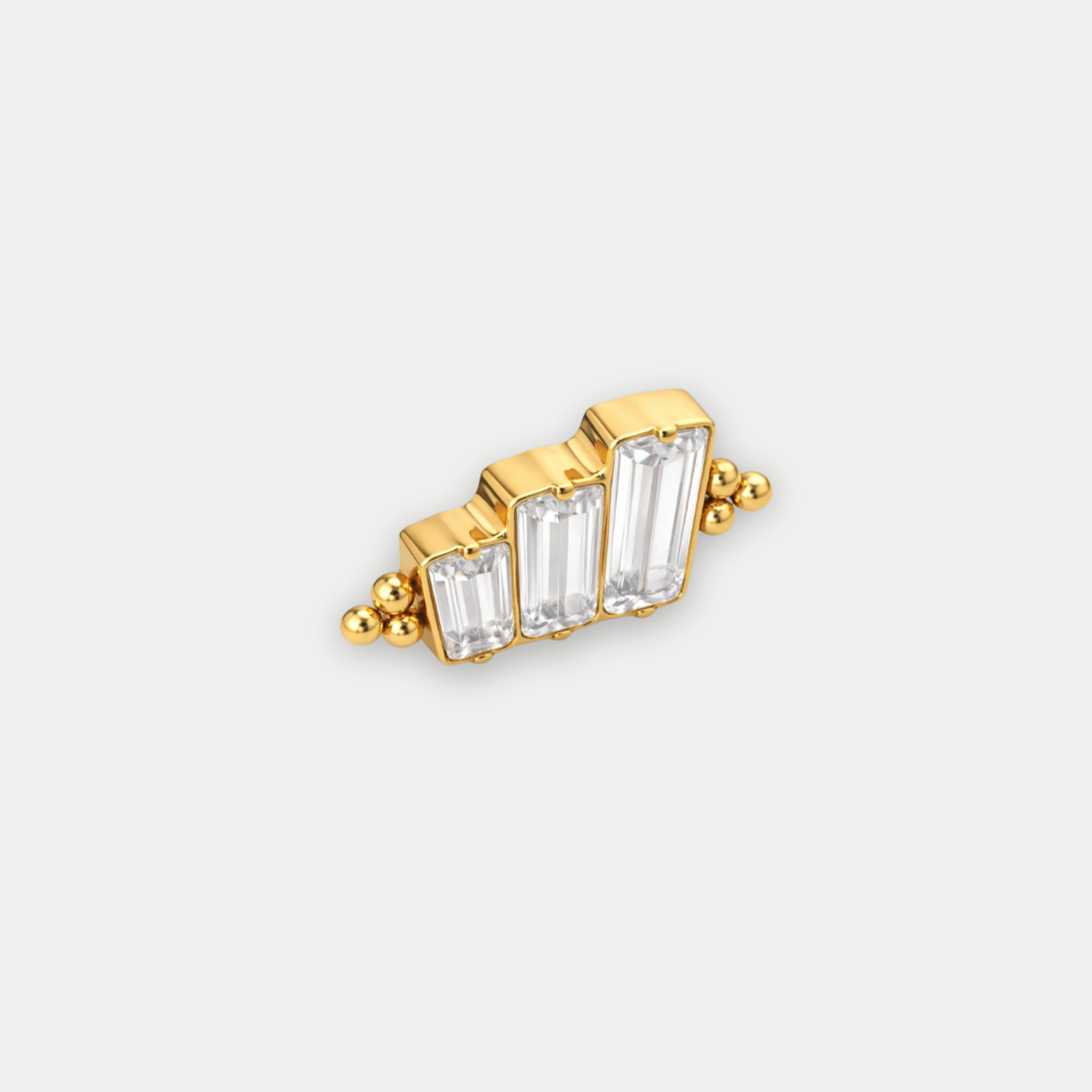Embout Piercing Titane Zircon - Aya