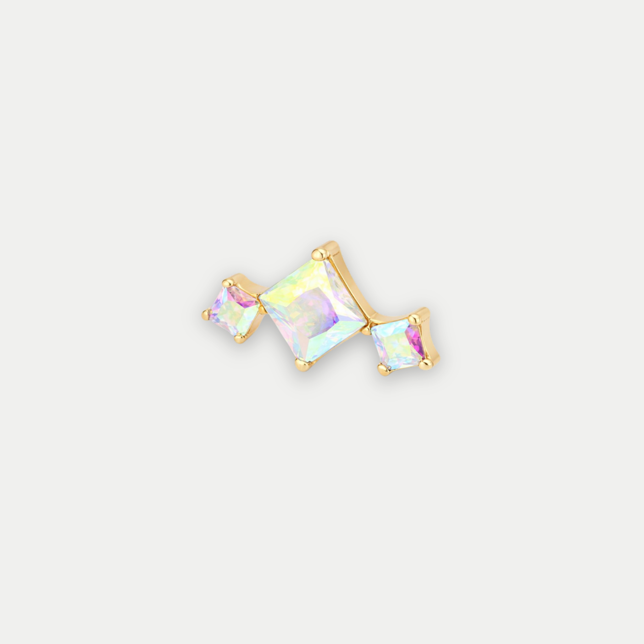 Embout Piercing Titane Zircon - Eli