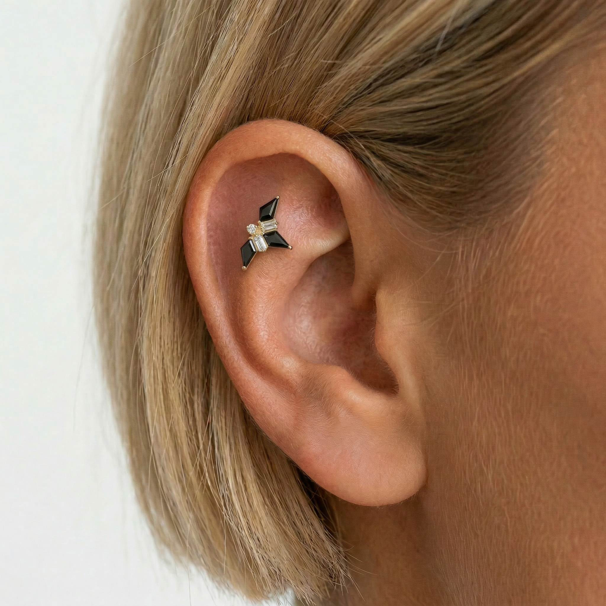 Embout Piercing Titane Zircon - Hortense