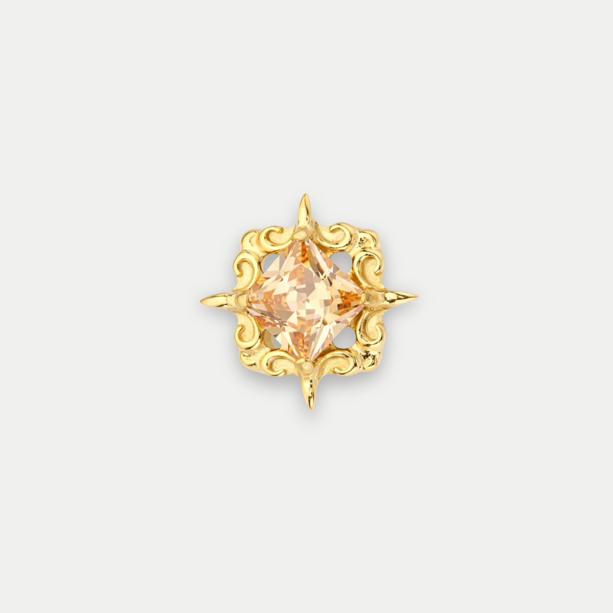Embout Piercing Titane Zircon - Inaya