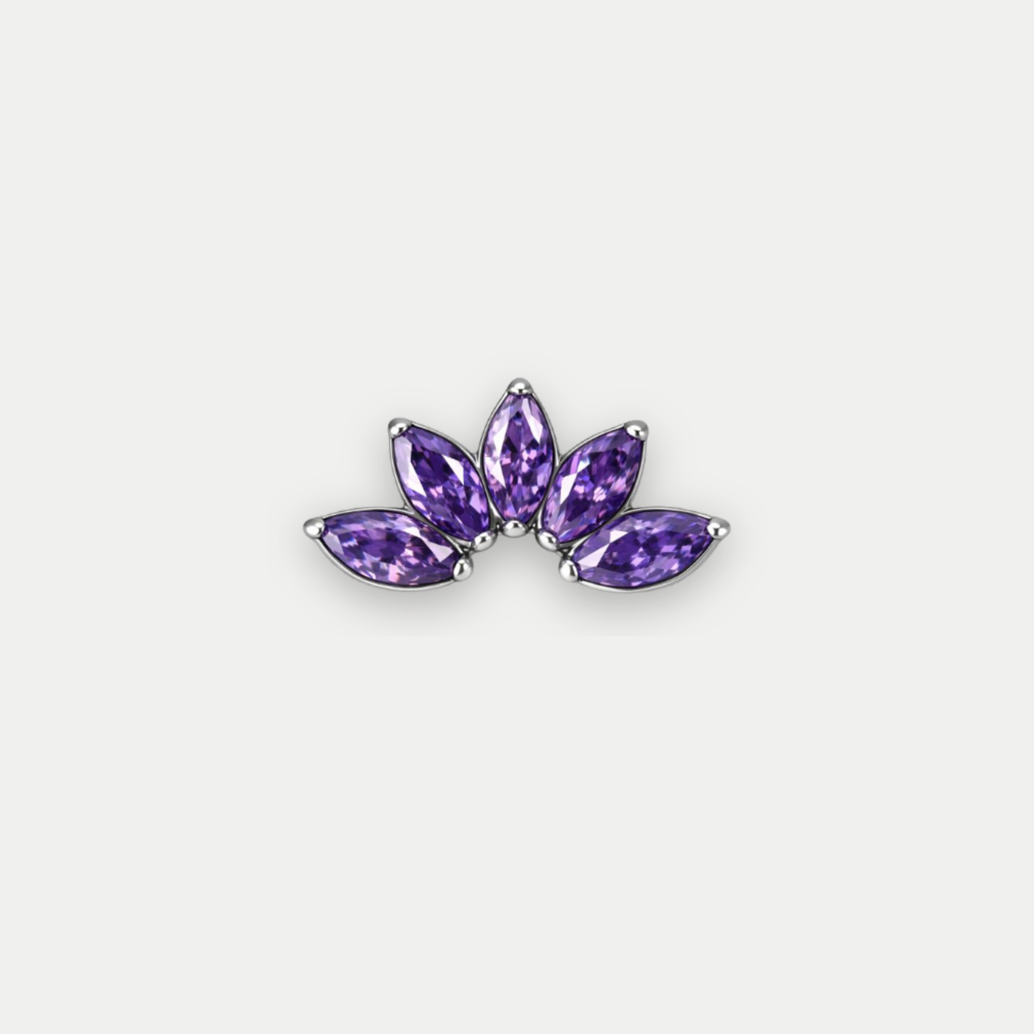 Embout Piercing Titane Zircon - Kara