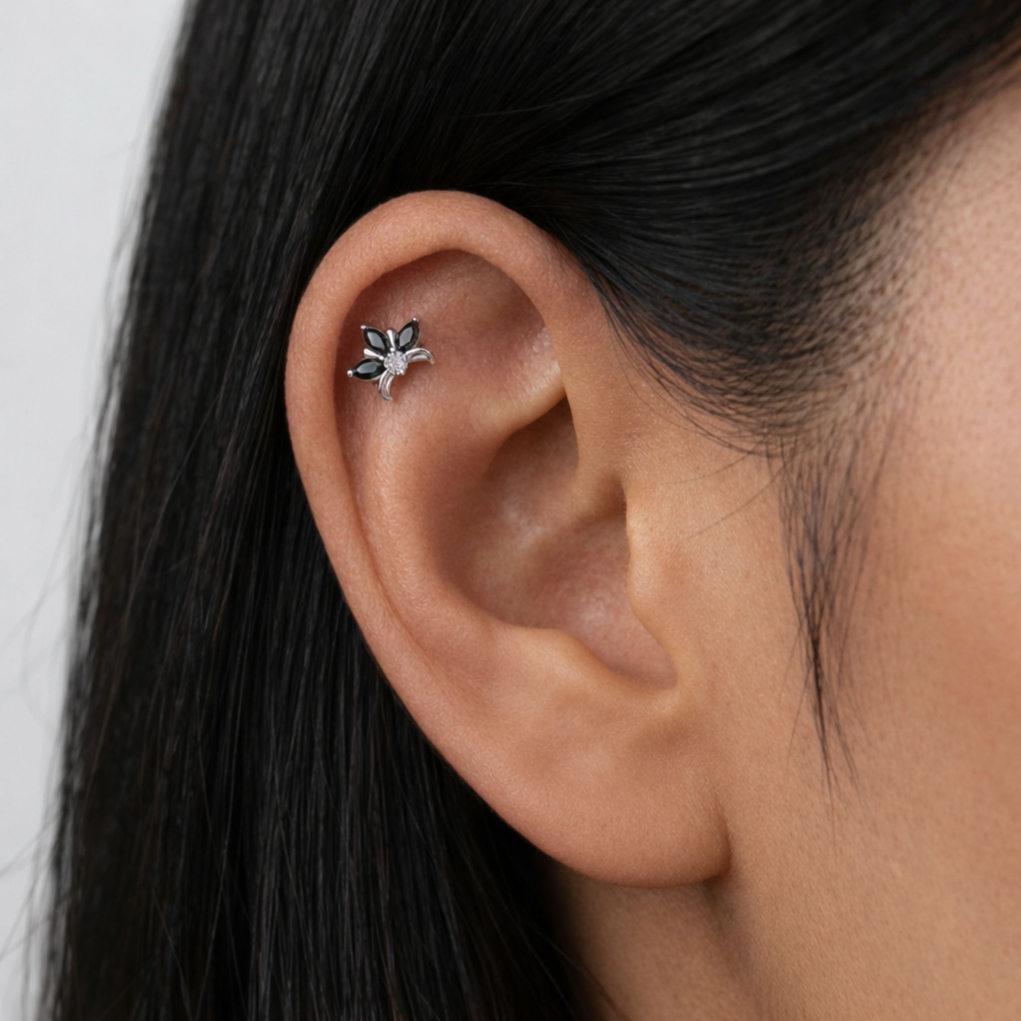 Embout Piercing Titane Zircon - Ona