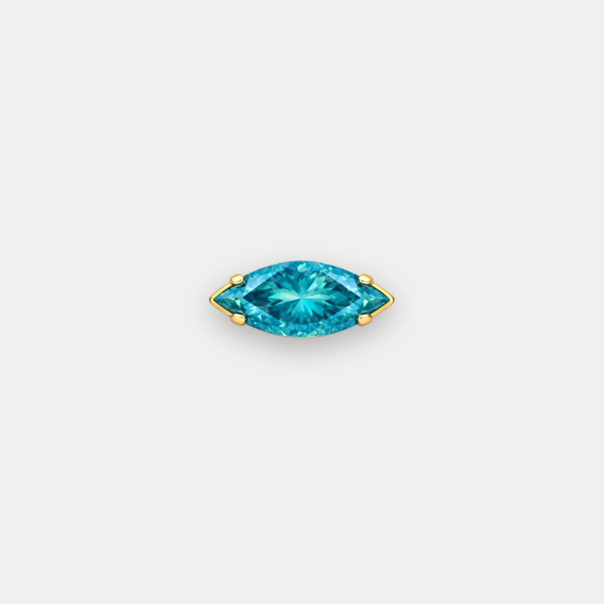 Embout Piercing Titane Zircon - Sacha