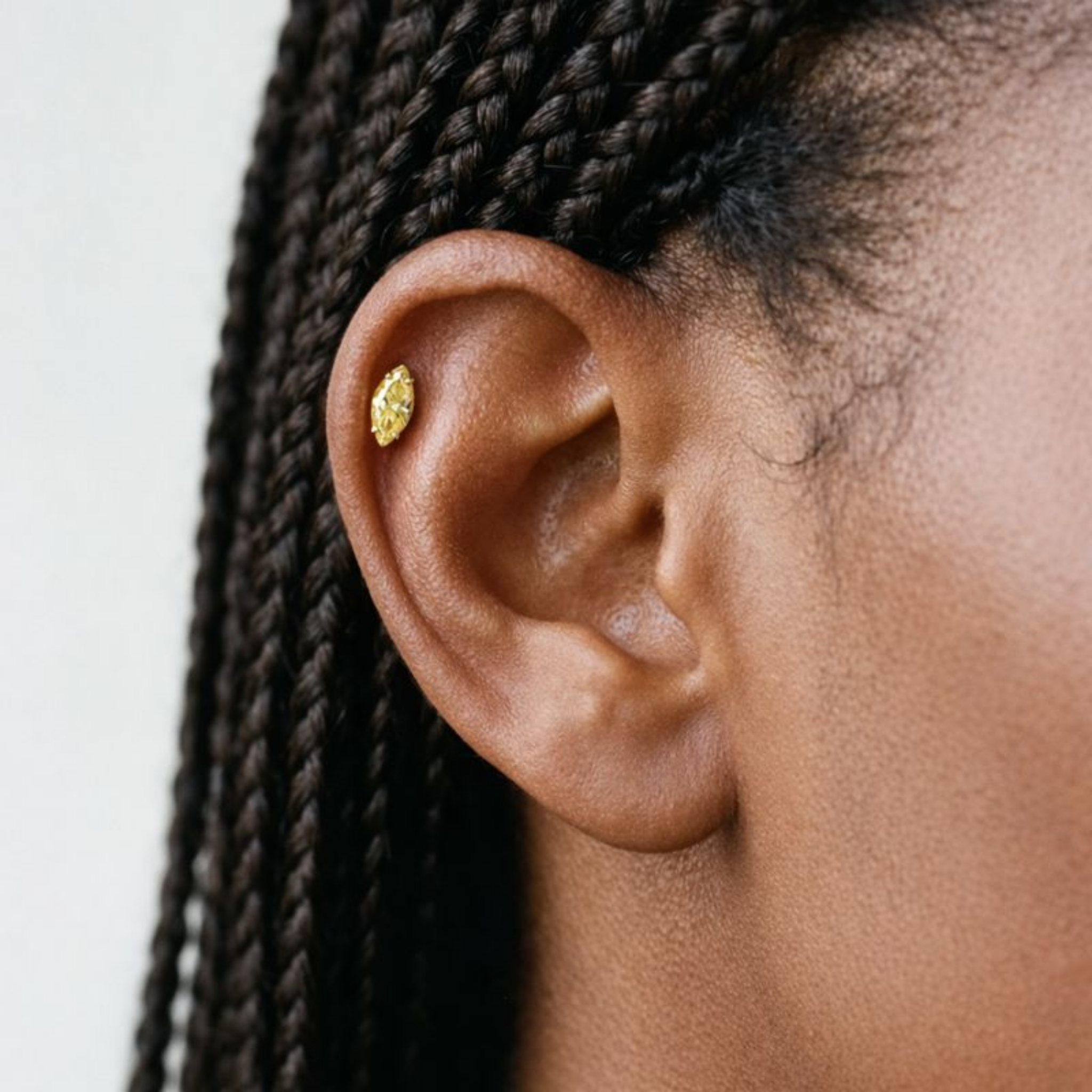 Embout Piercing Titane Zircon - Sacha