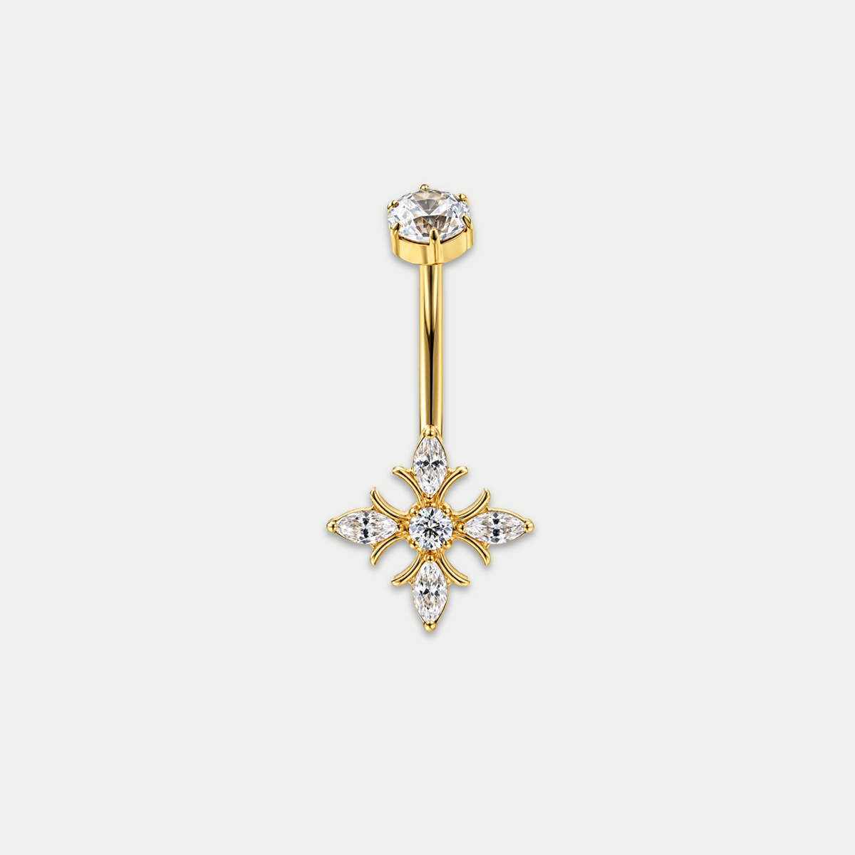 Piercing nombril Titane Zircon - Margaux