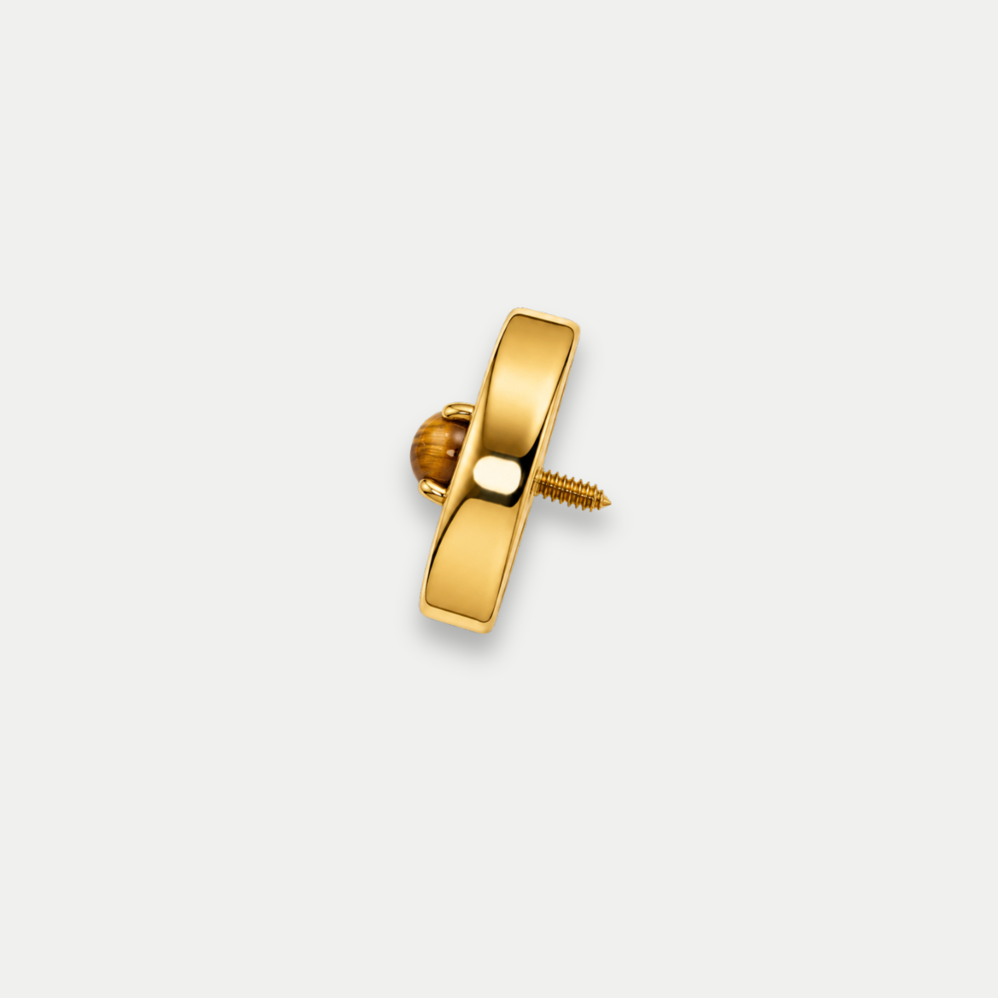 Embout Piercing Titane Œil de Tigre - Iria