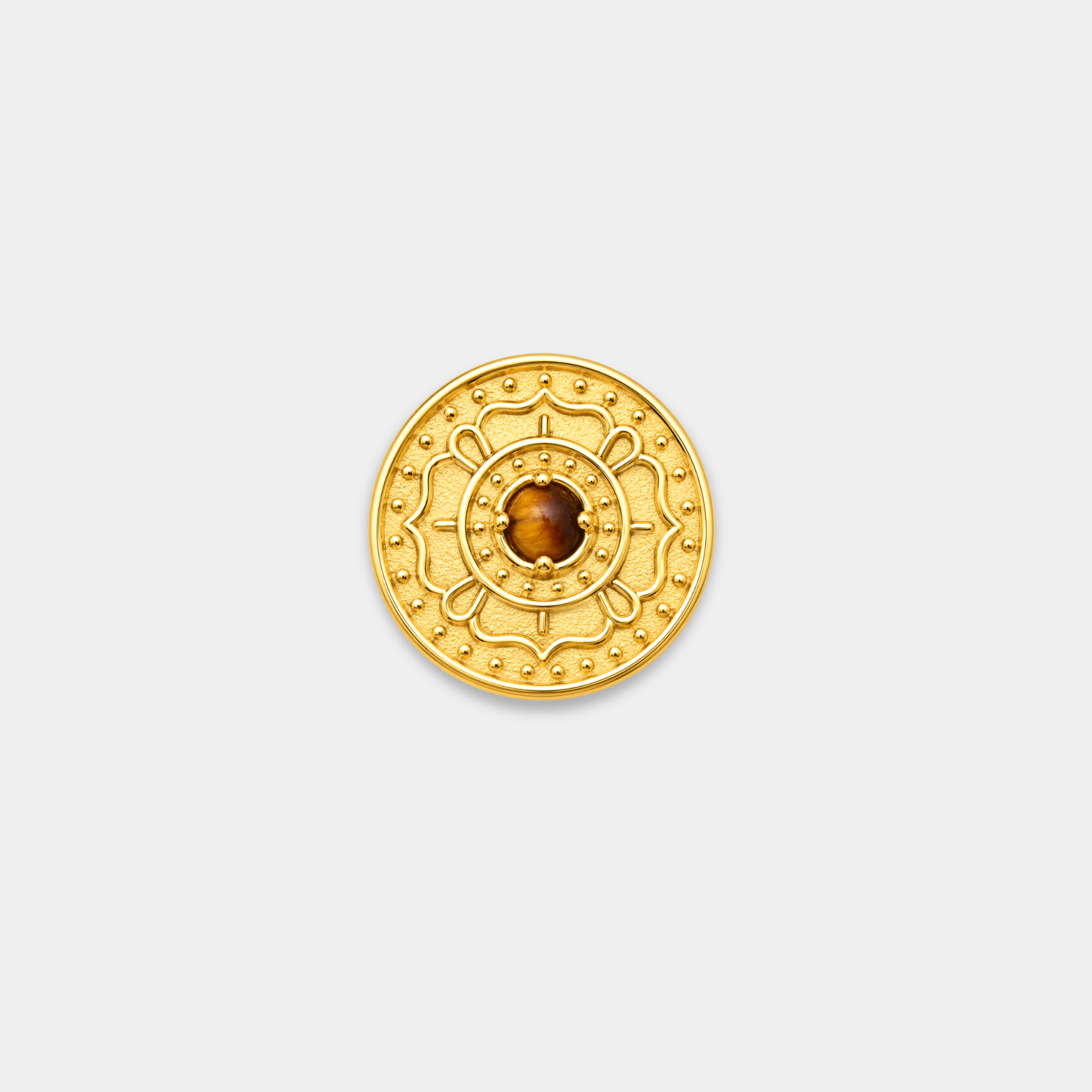 Embout Piercing Titane Œil de Tigre - Iria
