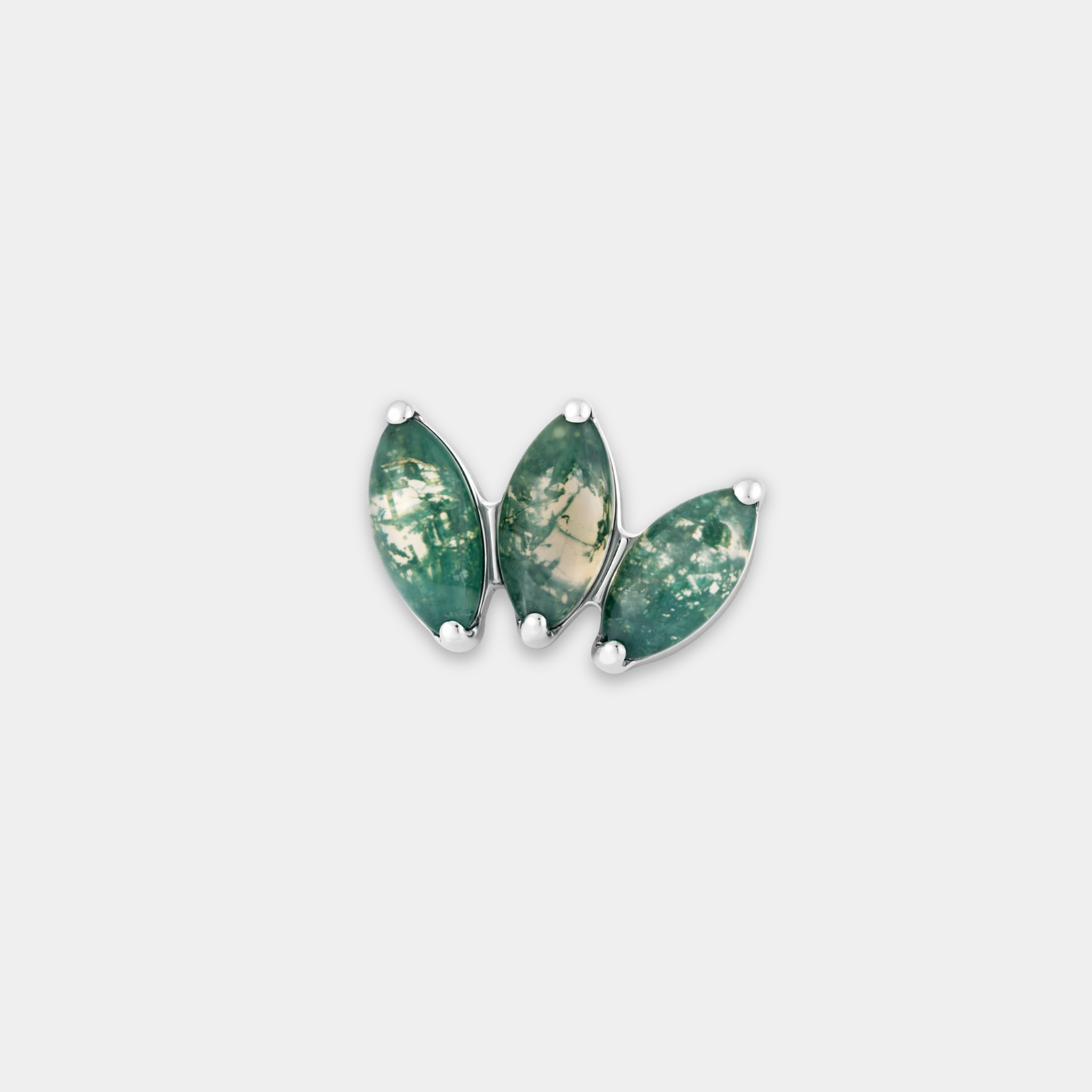 Embout Piercing Titane Pierre naturelle - Kian