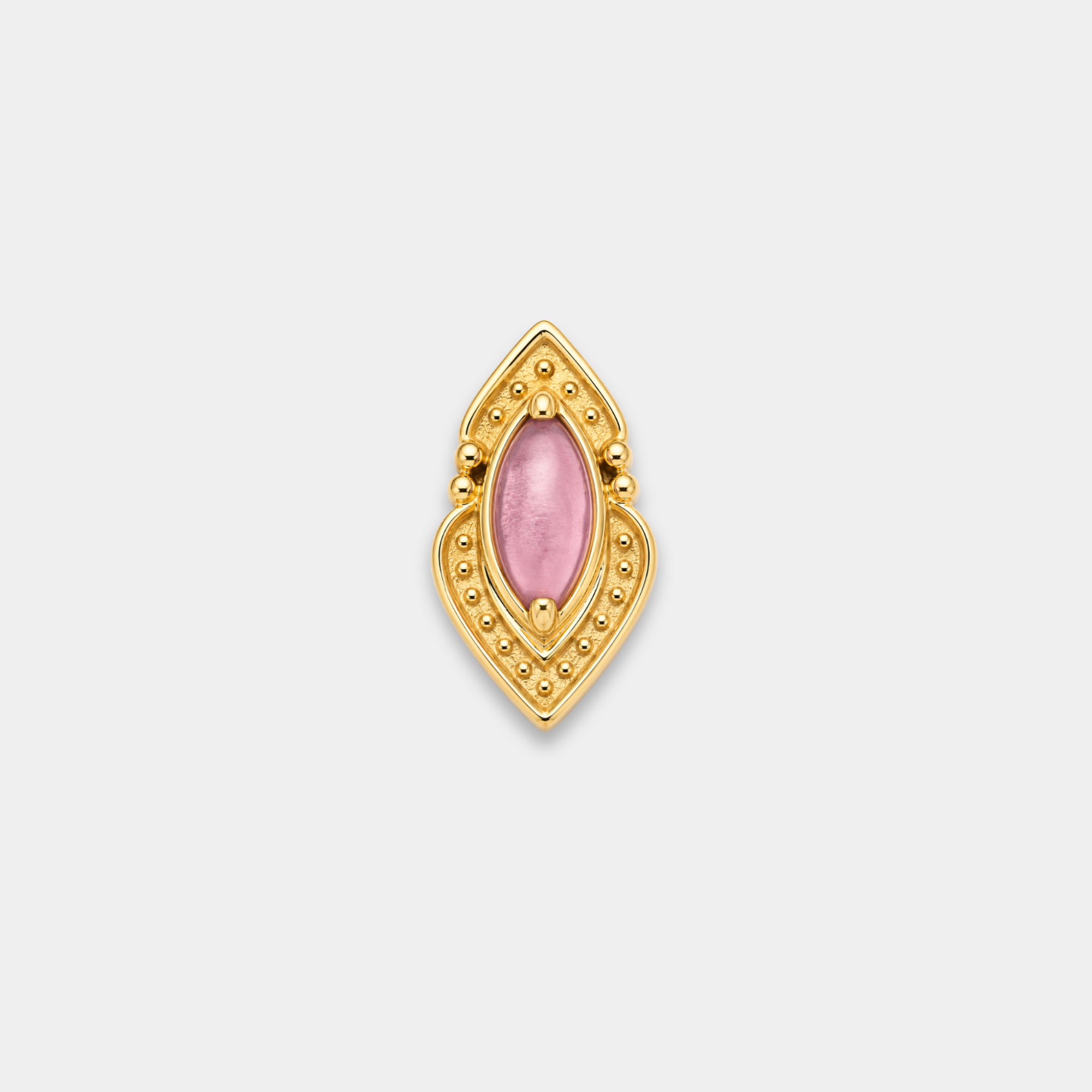 Embout Piercing Titane Améthyste - Mira