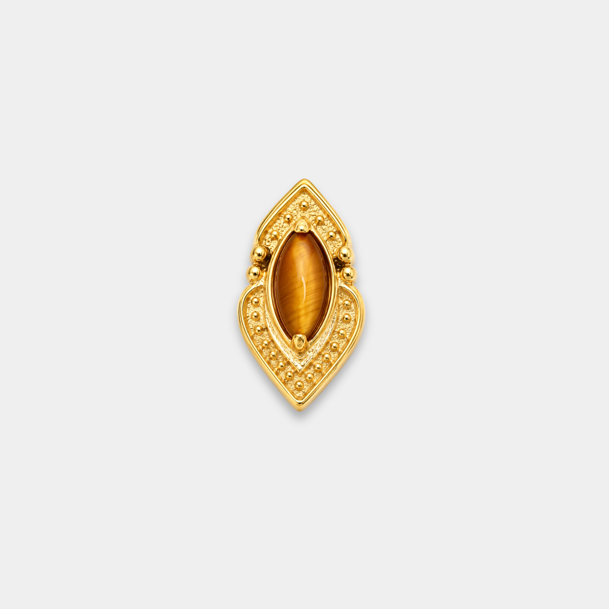 Embout Piercing Titane Œil de Tigre - Mira