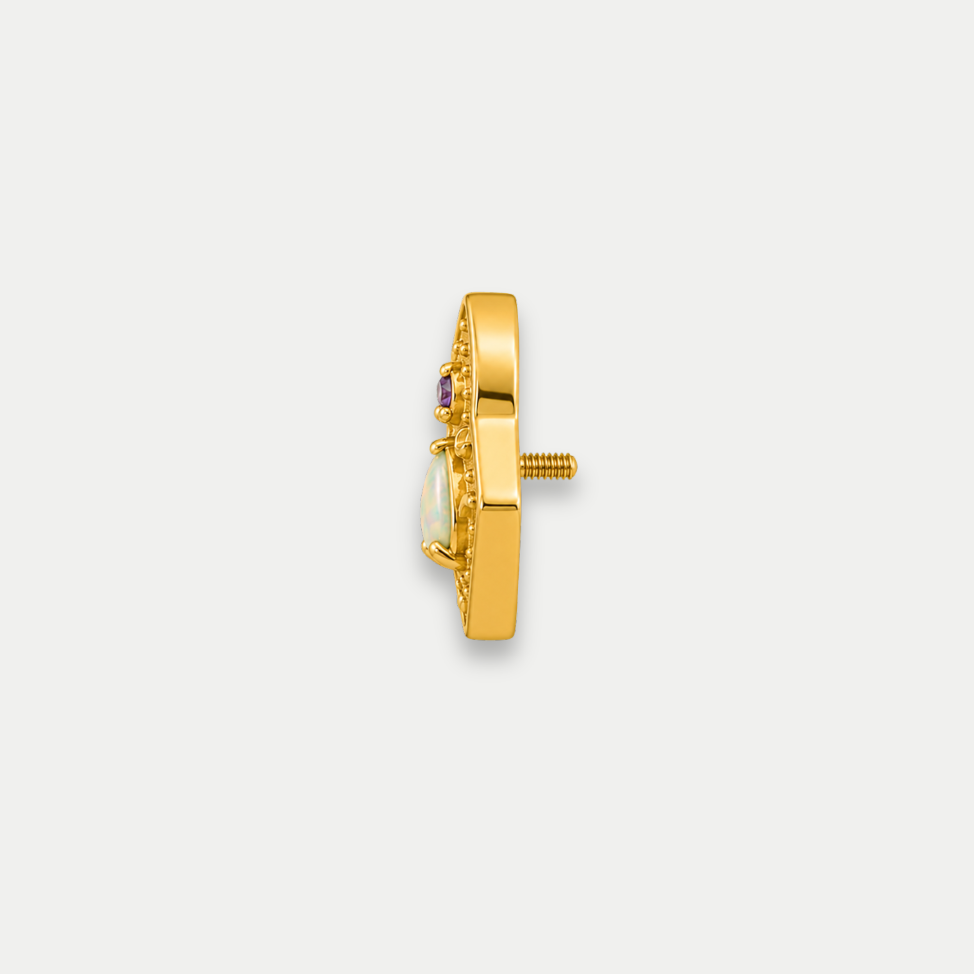 Embout Piercing Titane Gold Abalone - Noma