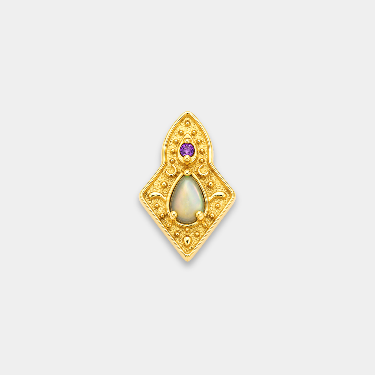 Embout Piercing Titane Gold Abalone - Noma