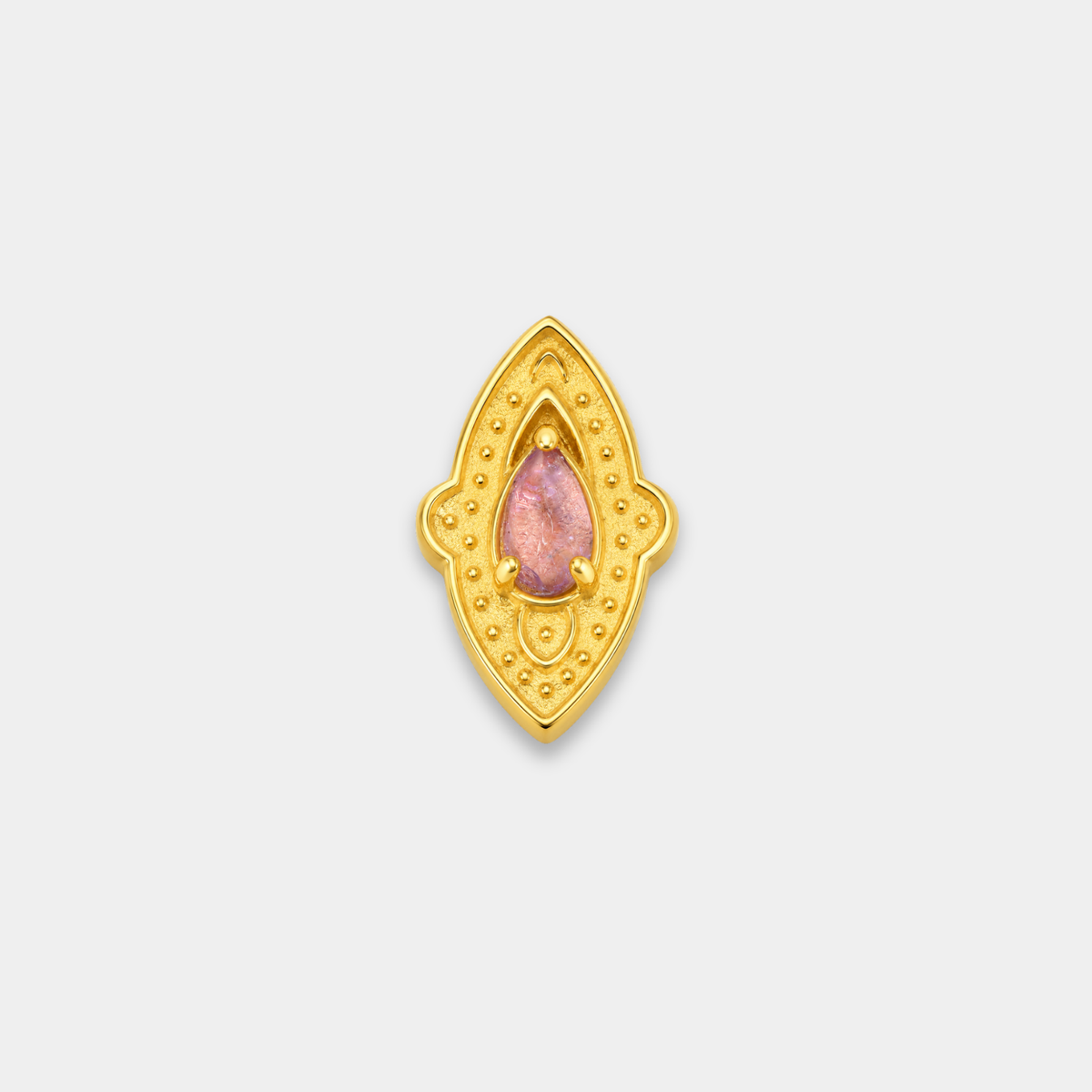 Embout Piercing Titane Gold Améyhyste - Strata