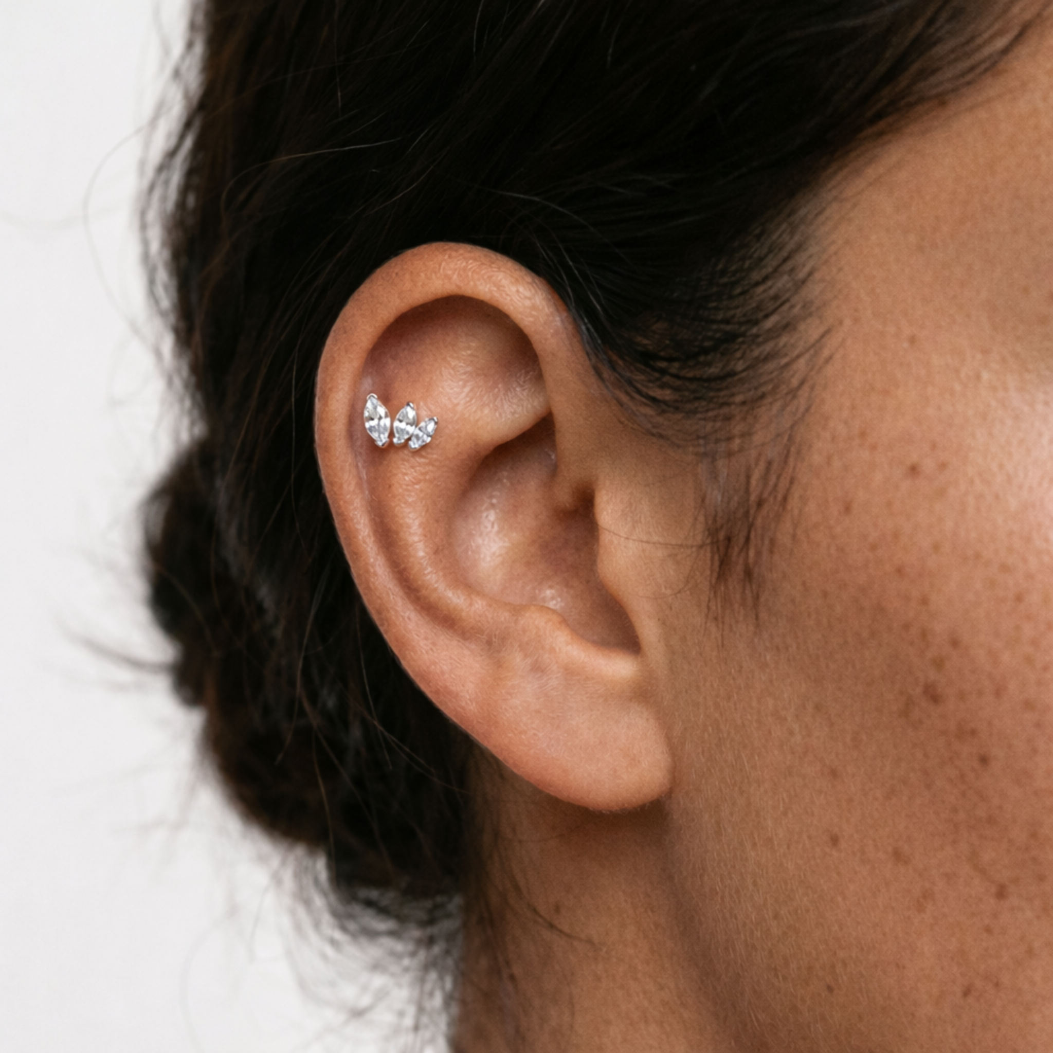 Embout Piercing Titane Zircon - Yara
