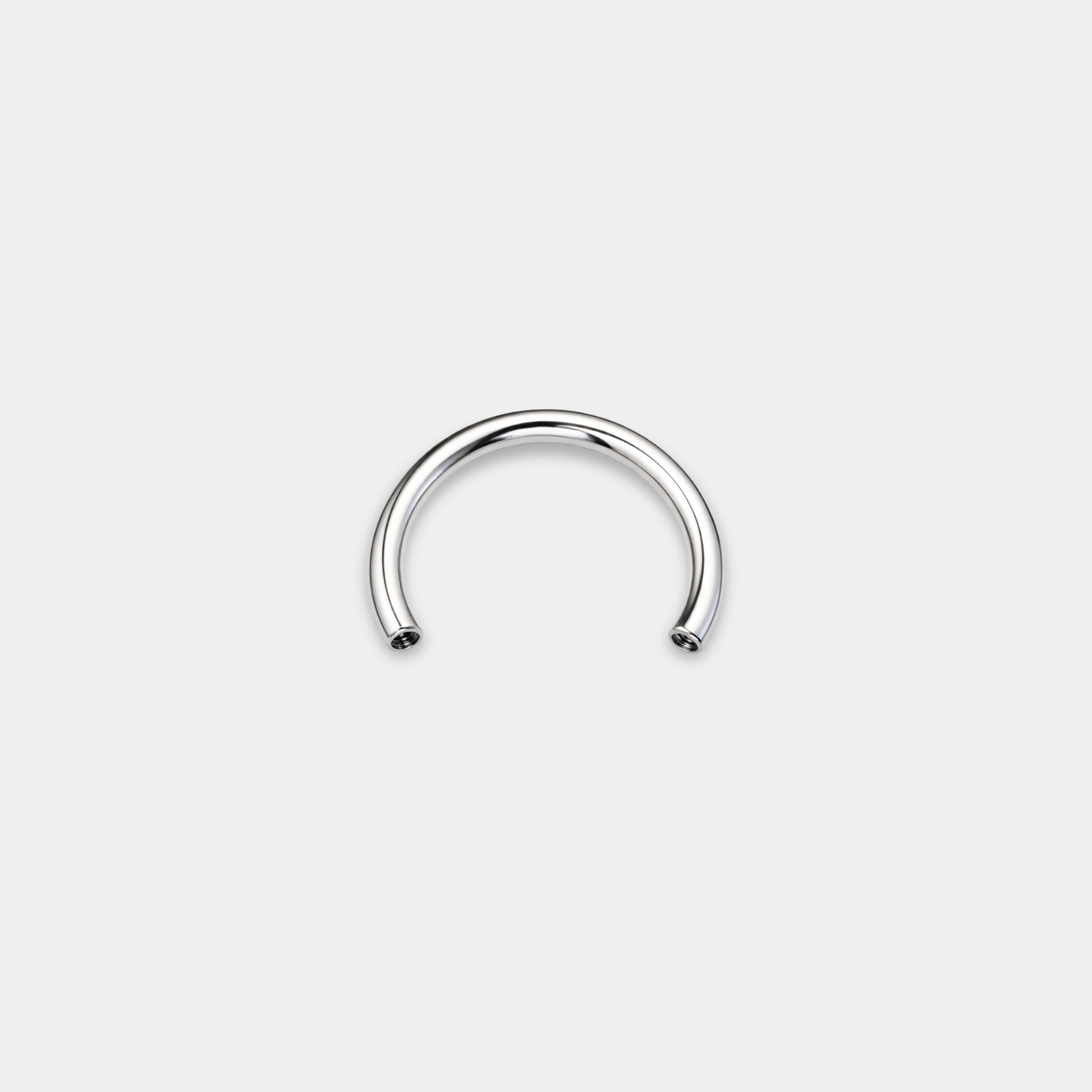 Barre fer à cheval en titane ASTM F136 sans billes pour piercing circulaire